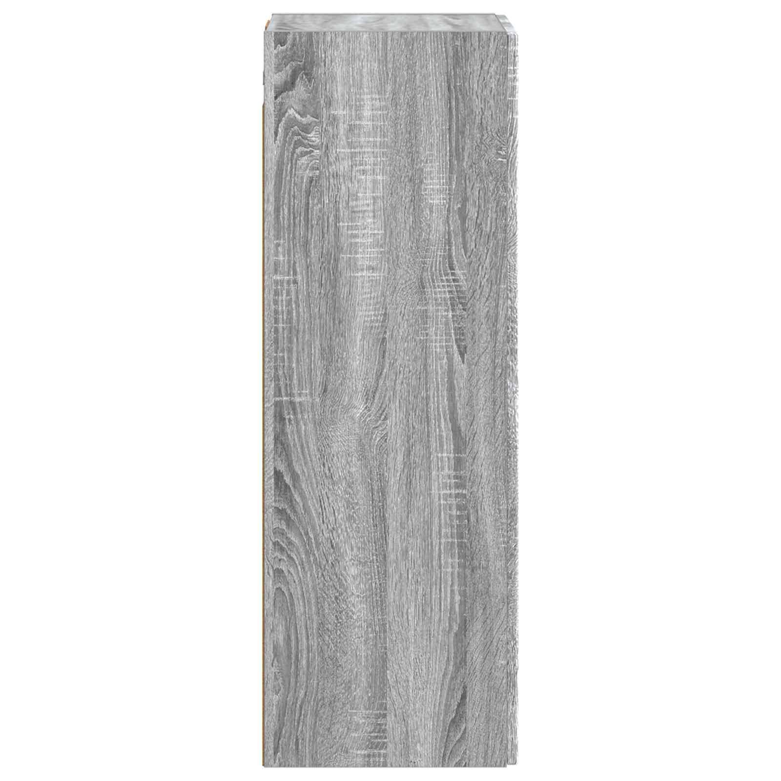vidaXL Wandmontierter Badezimmerschrank Grau Sonoma 33 x 34,5 x 100 cm