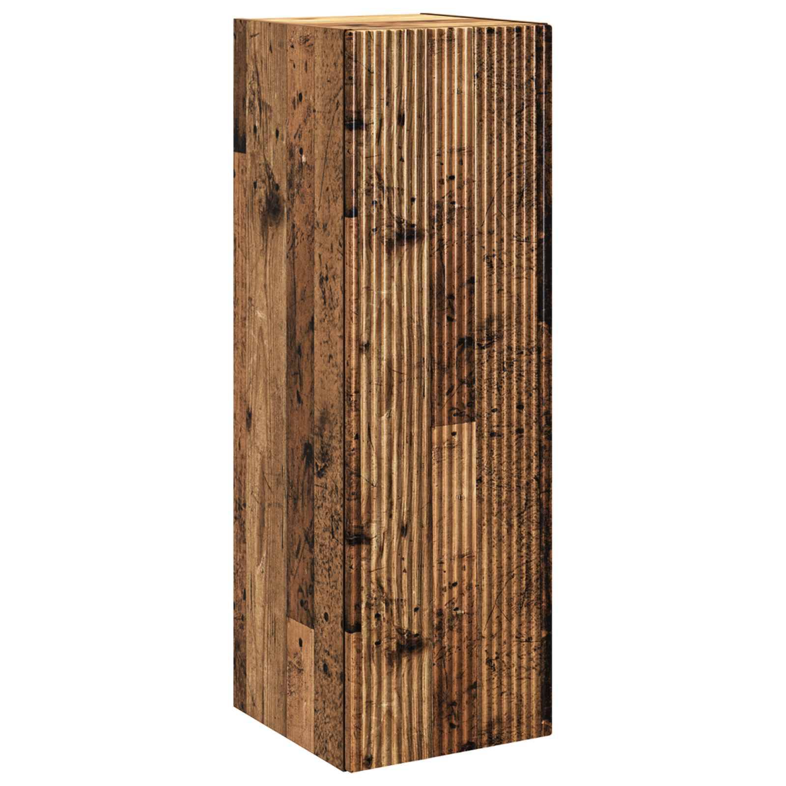 vidaXL Wandmontierter Badezimmerschrank Altholz 33 x 34,5 x 100 cm