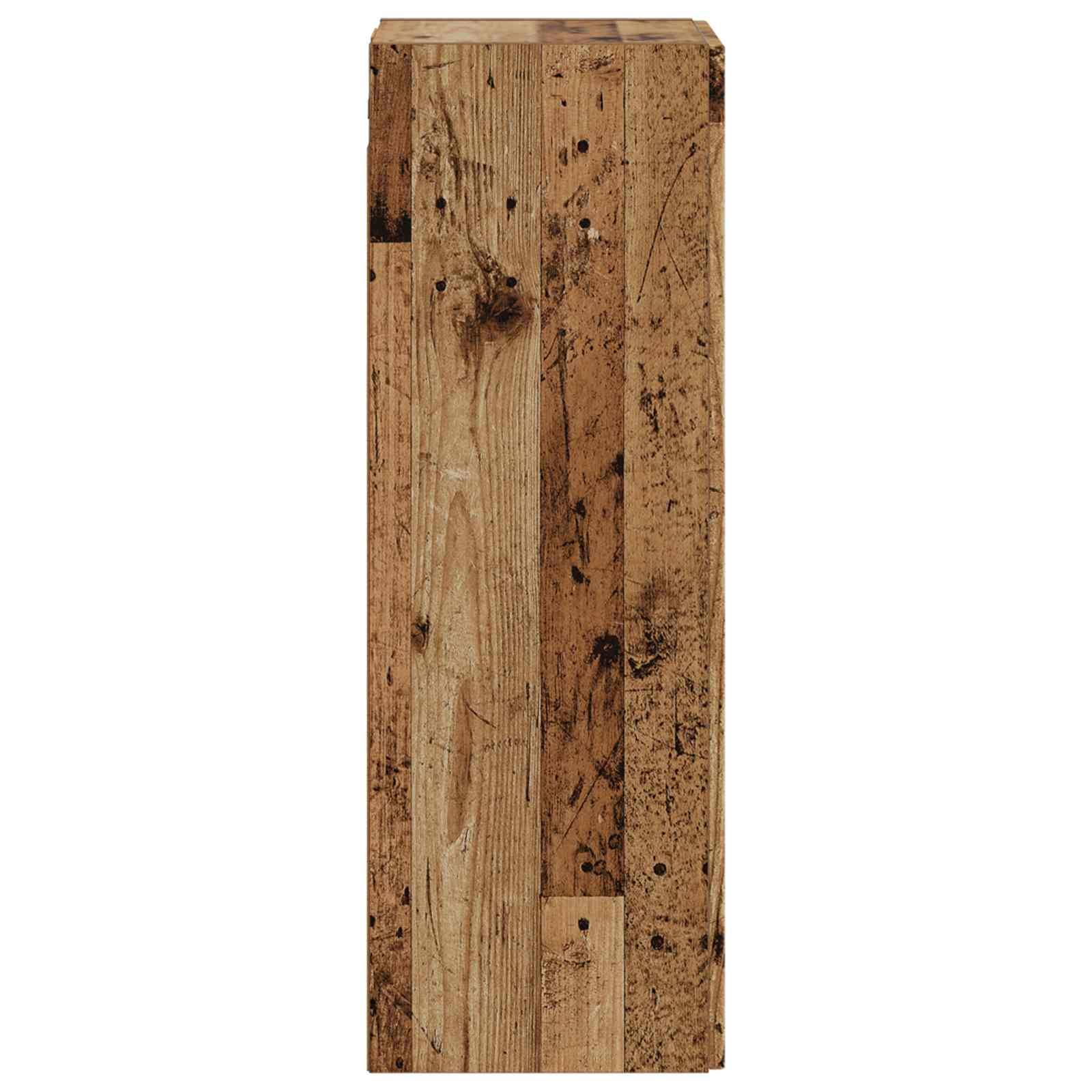 vidaXL Wandmontierter Badezimmerschrank Altholz 33 x 34,5 x 100 cm