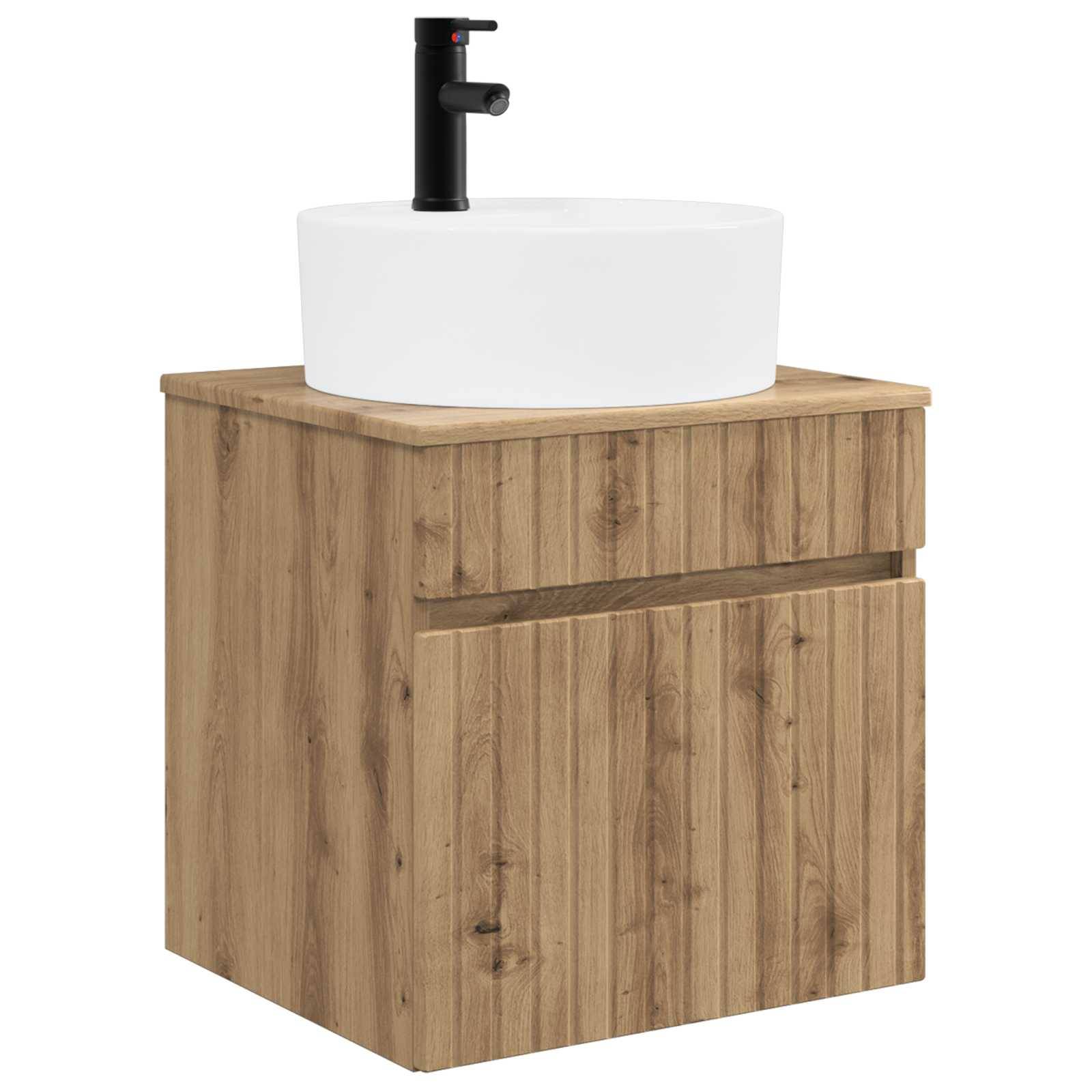 vidaXL Wandmontierte Waschbecken-Vanität Artisan-Eiche