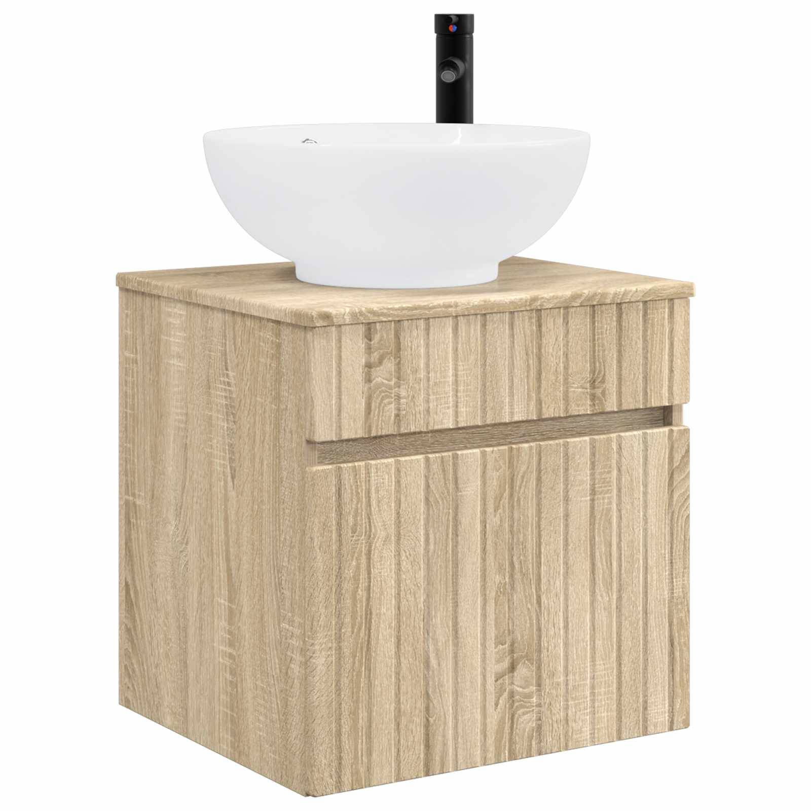 vidaXL Wandmontierte Waschbecken-Vanität Sonoma-Eiche