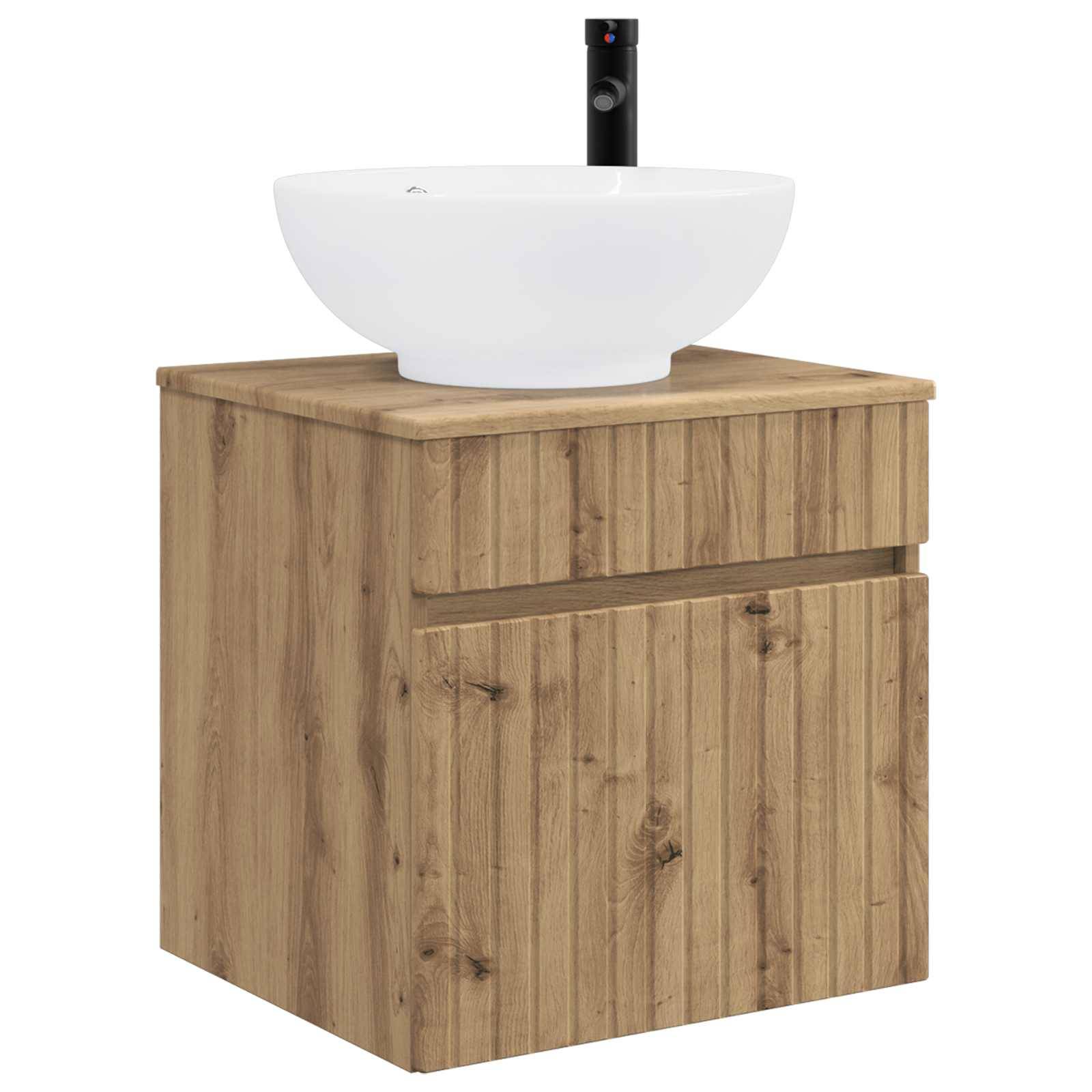vidaXL Wandmontierte Waschbecken-Vanität Artisan-Eiche