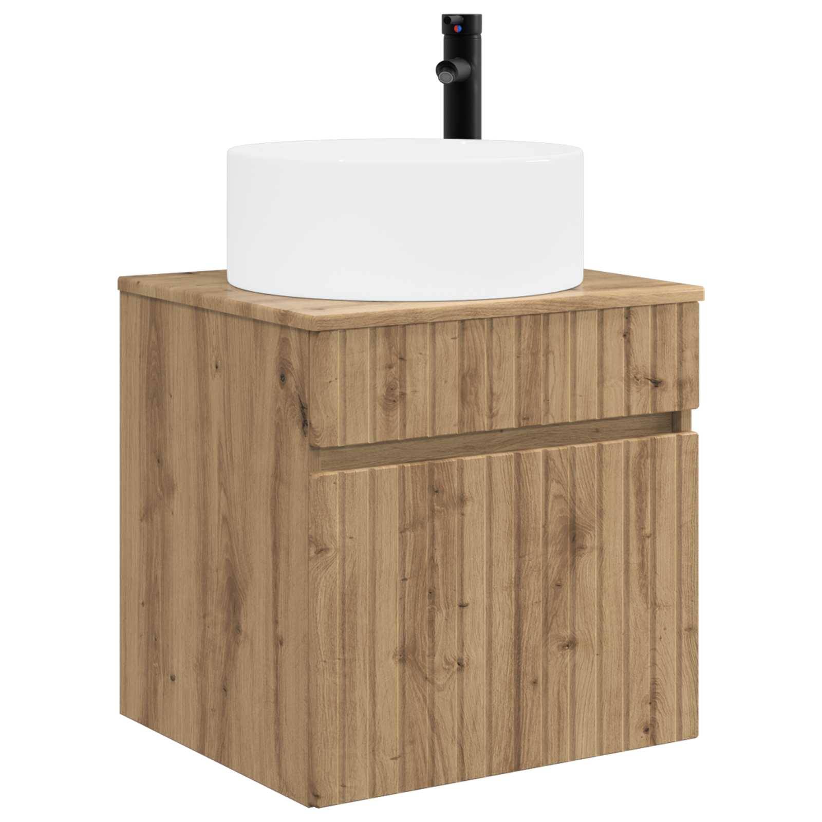vidaXL Wandmontierte Waschbecken-Vanität Artisan-Eiche