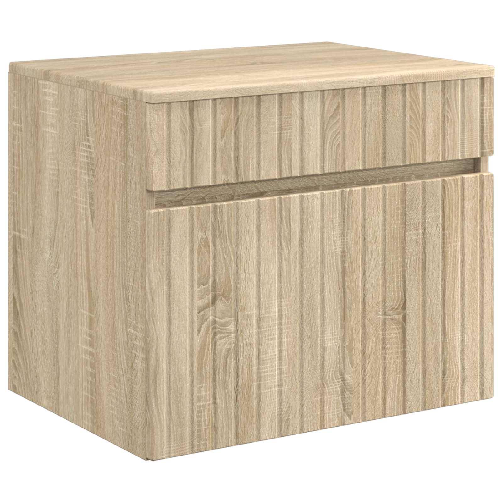vidaXL Badezimmermöbel-Set Sonoma-Eiche Holzwerkstoff