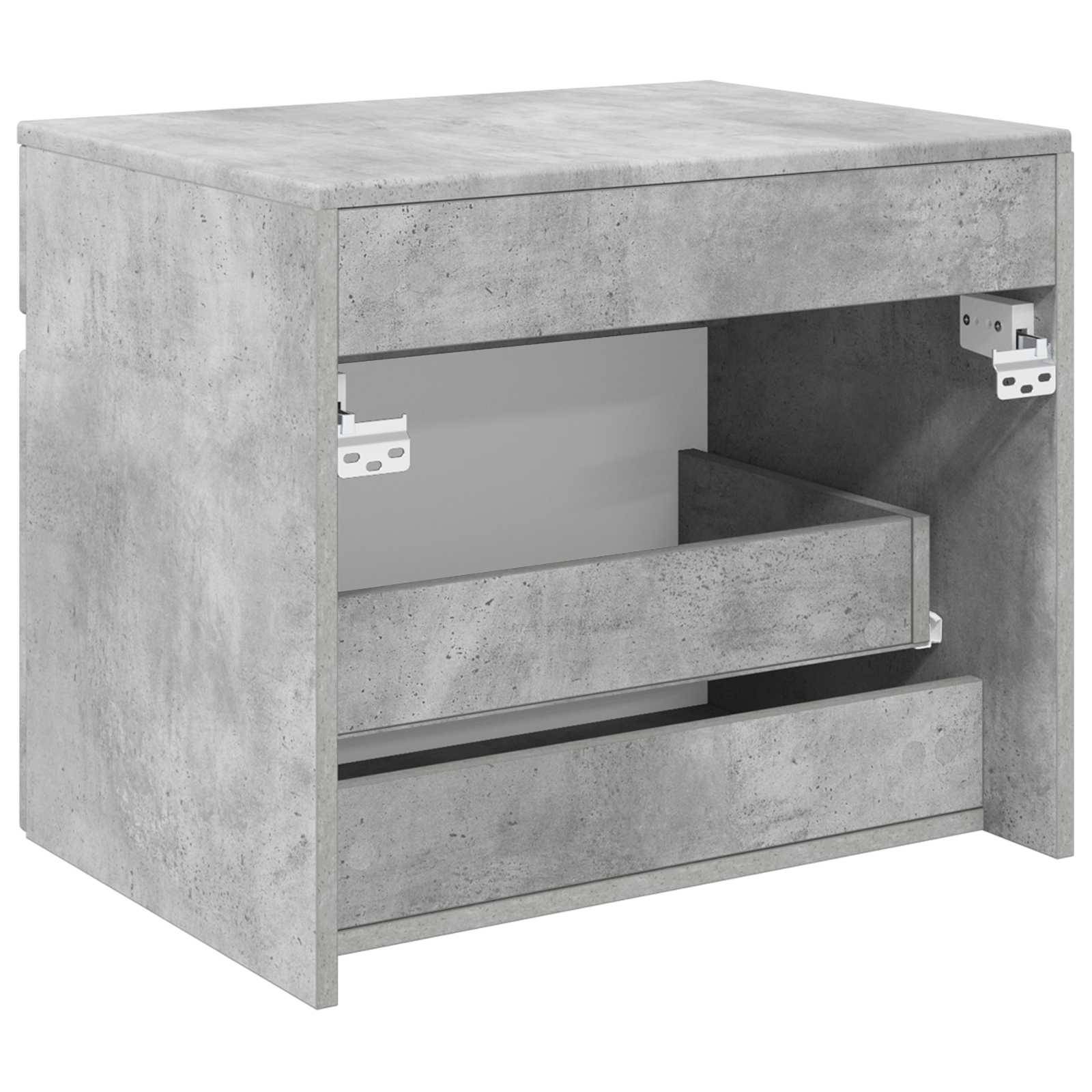 vidaXL Wandmontierter Badezimmerschrank Betongrau 59 x 44,5 x 50 cm