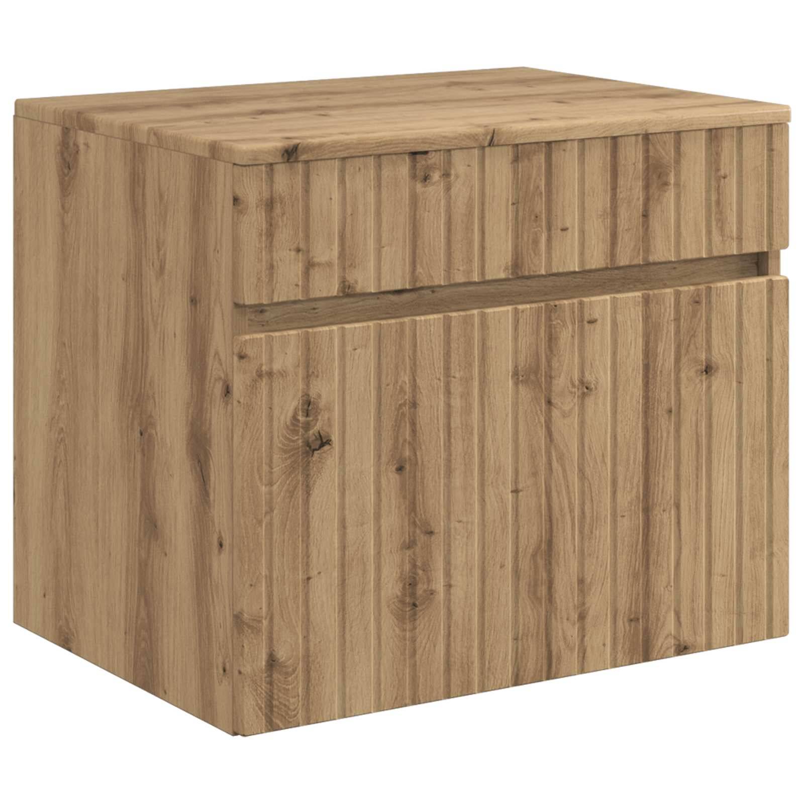 vidaXL Badezimmermöbel-Set Artisan-Eiche Holzwerkstoff