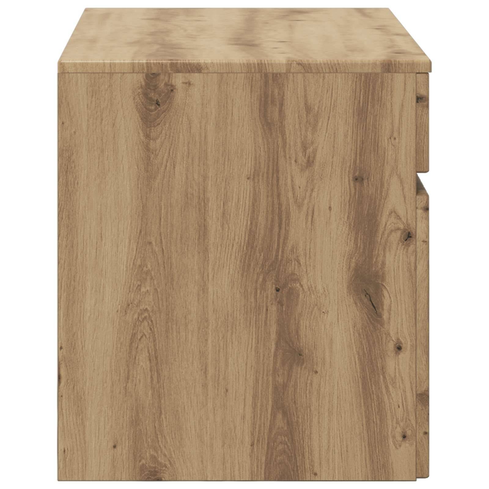 vidaXL Wandmontierter Badezimmerschrank Artisan-Eiche
