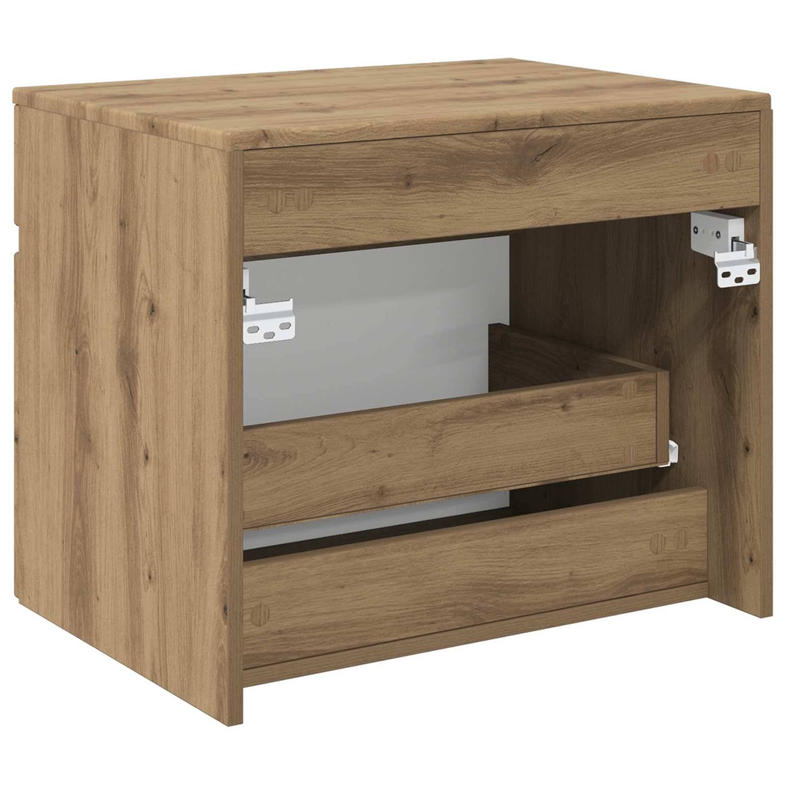 vidaXL Wandmontierter Badezimmerschrank Artisan-Eiche