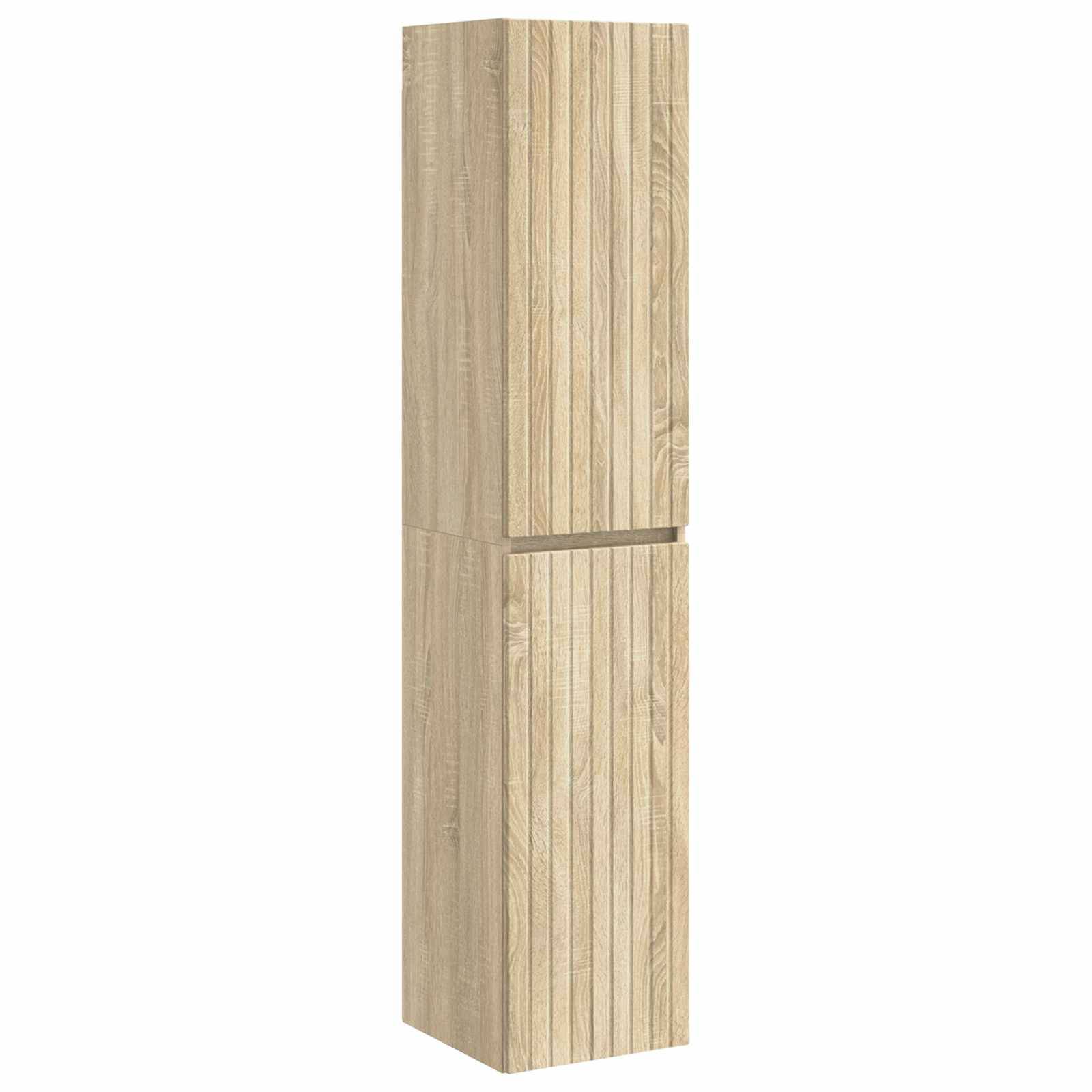 vidaXL Wandmontierter Badezimmerschrank Sonoma-Eiche