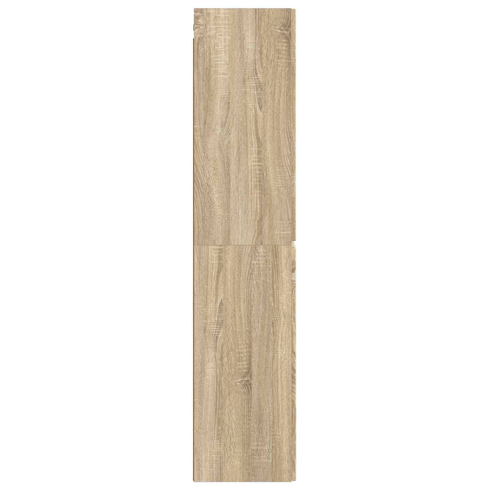 vidaXL Wandmontierter Badezimmerschrank Sonoma-Eiche