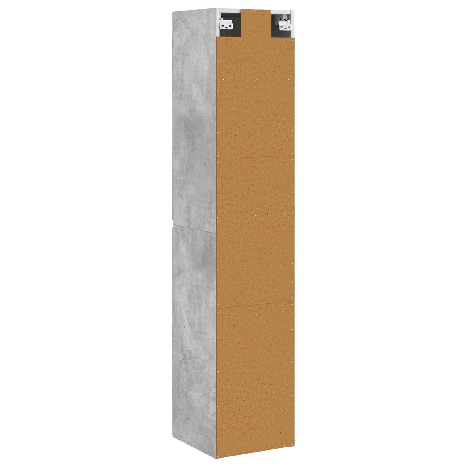 vidaXL Wandmontierter Badezimmerschrank Betongrau 33 x 34,5 x 160 cm