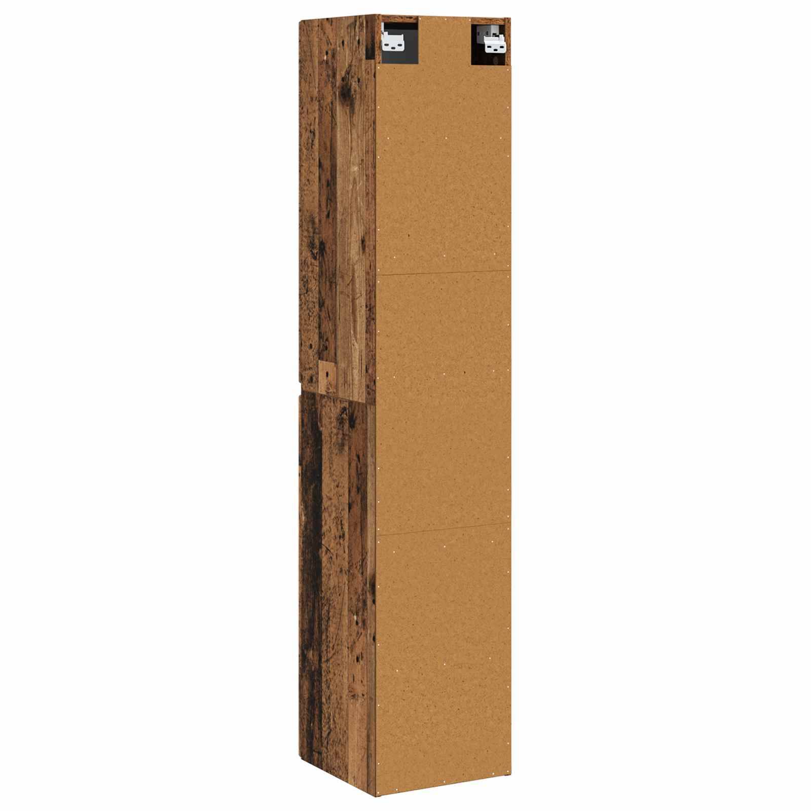vidaXL Wandmontierter Badezimmerschrank Altholz 33 x 34,5 x 160 cm