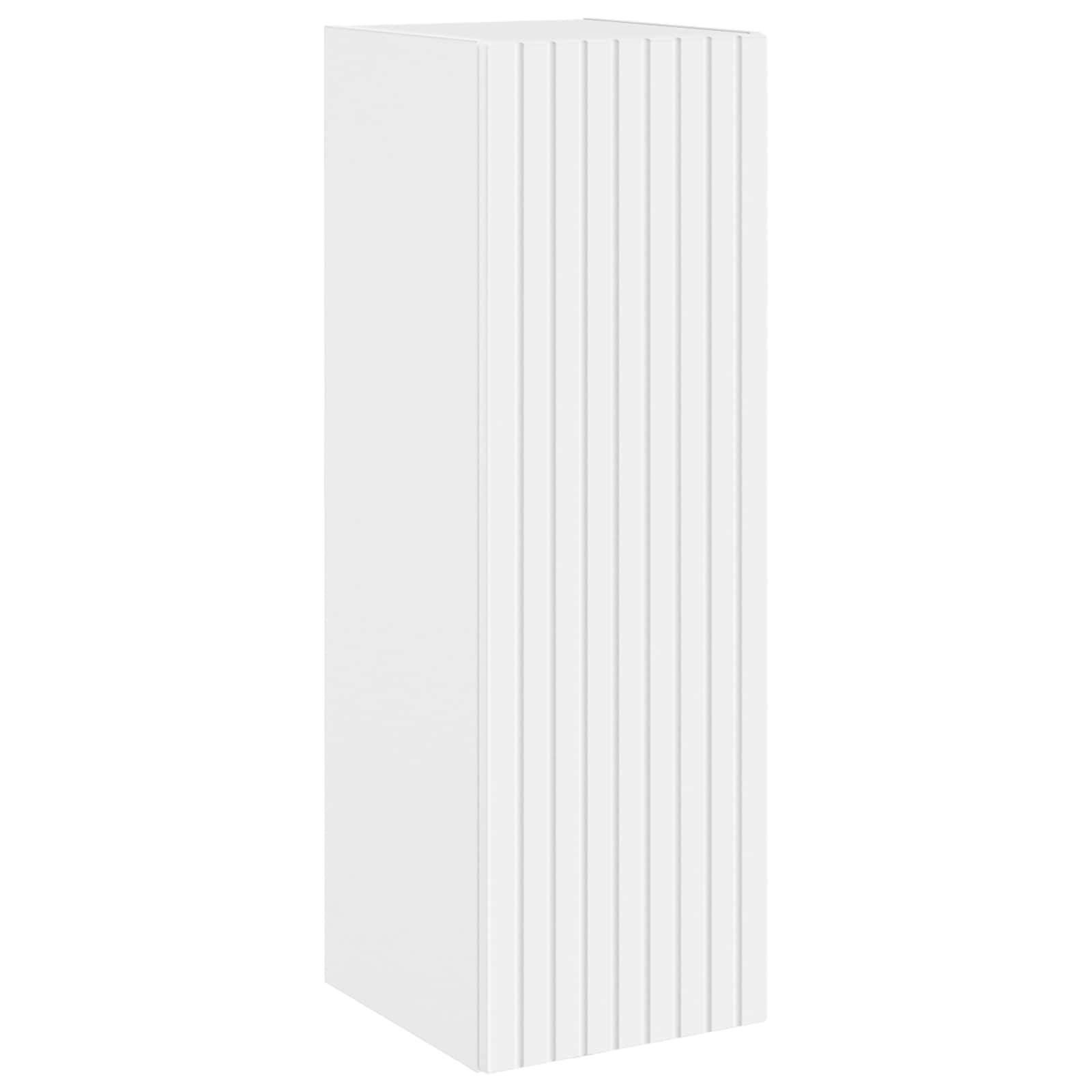 vidaXL Wandmontierter Badezimmerschrank Weiß 33 x 34,5 x 100 cm