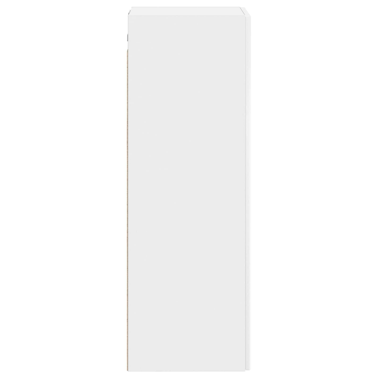 vidaXL Wandmontierter Badezimmerschrank Weiß 33 x 34,5 x 100 cm