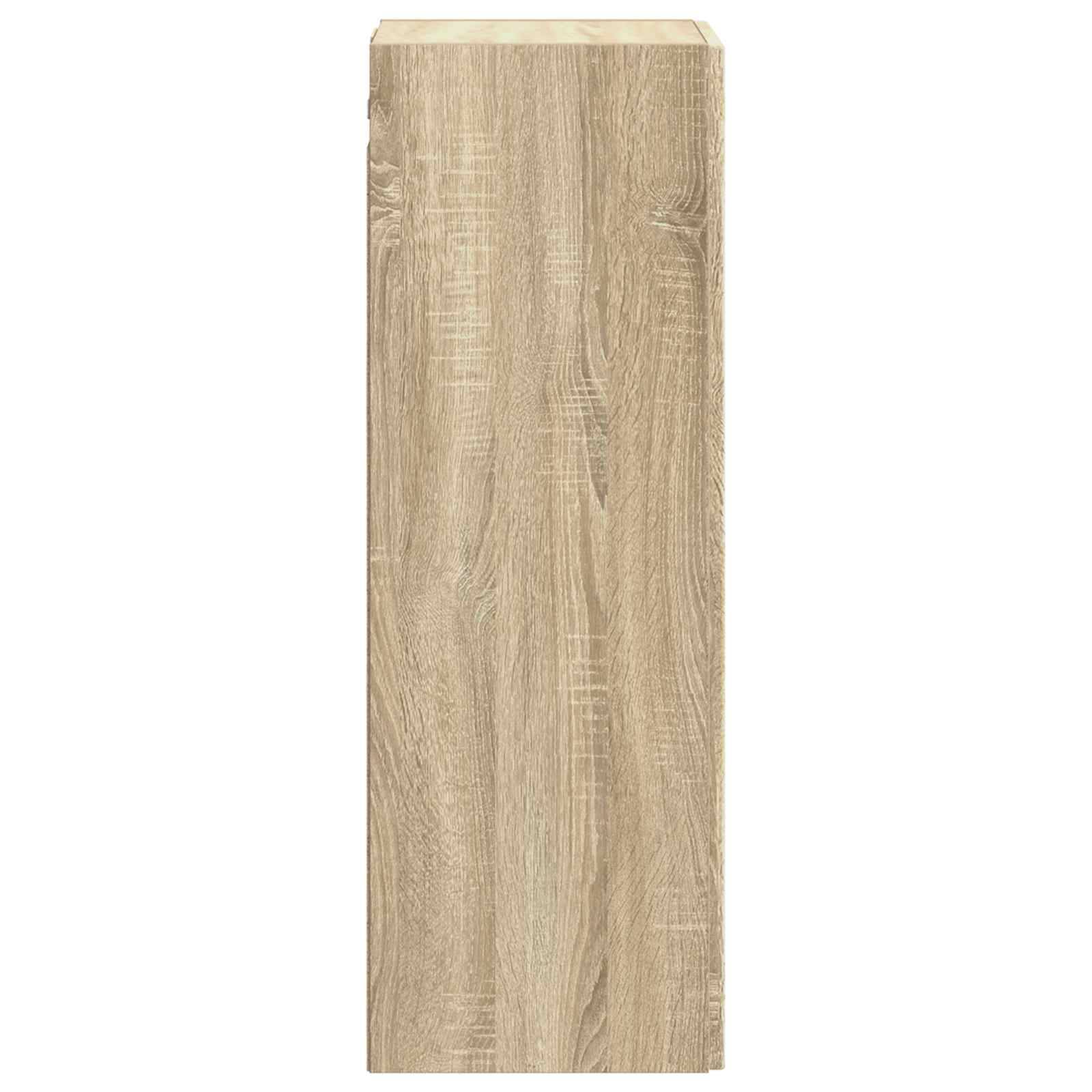 vidaXL Wandmontierter Badezimmerschrank Sonoma-Eiche