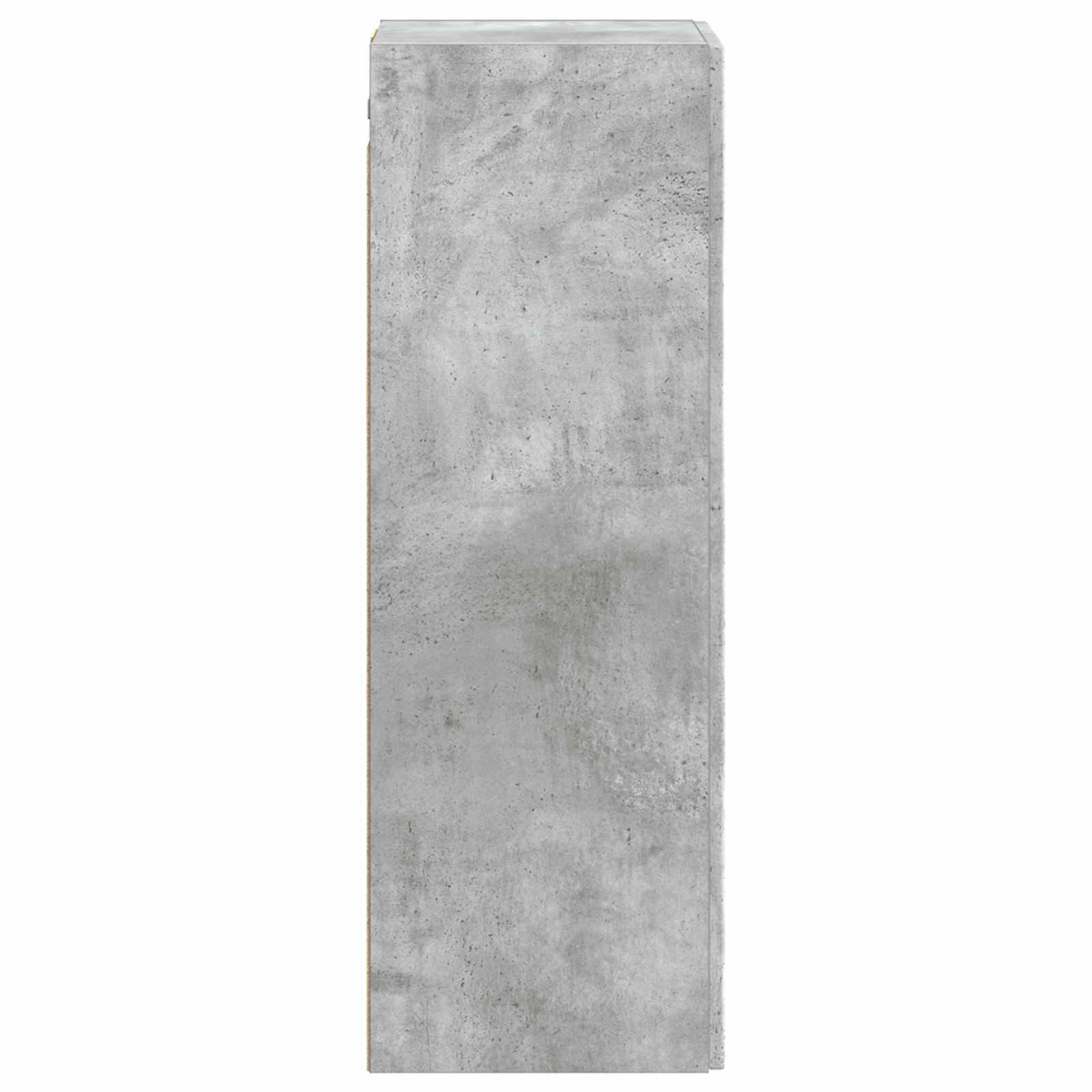 vidaXL Wandmontierter Badezimmerschrank Betongrau 33 x 34,5 x 100 cm