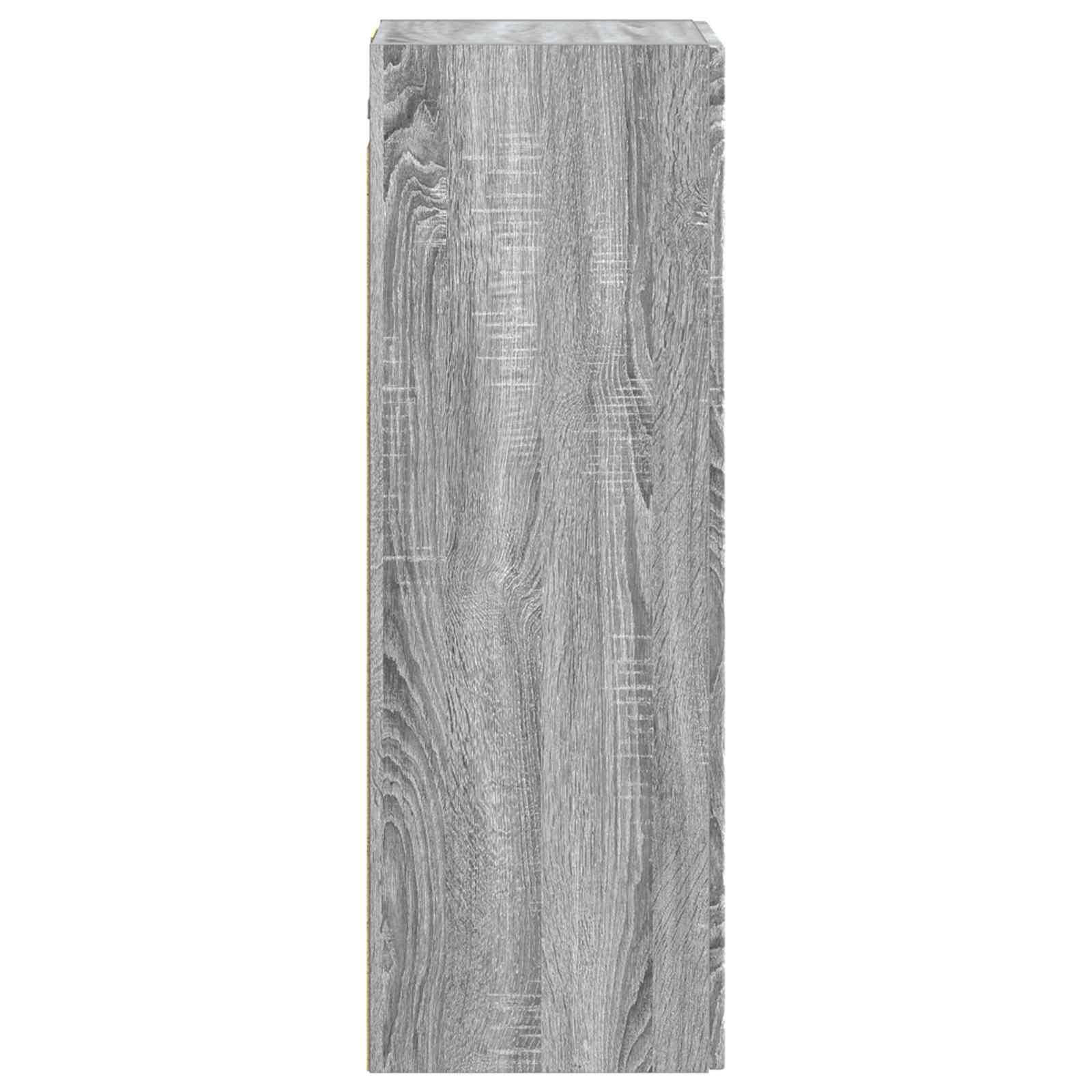 vidaXL Wandmontierter Badezimmerschrank Grau Sonoma 33 x 34,5 x 100 cm
