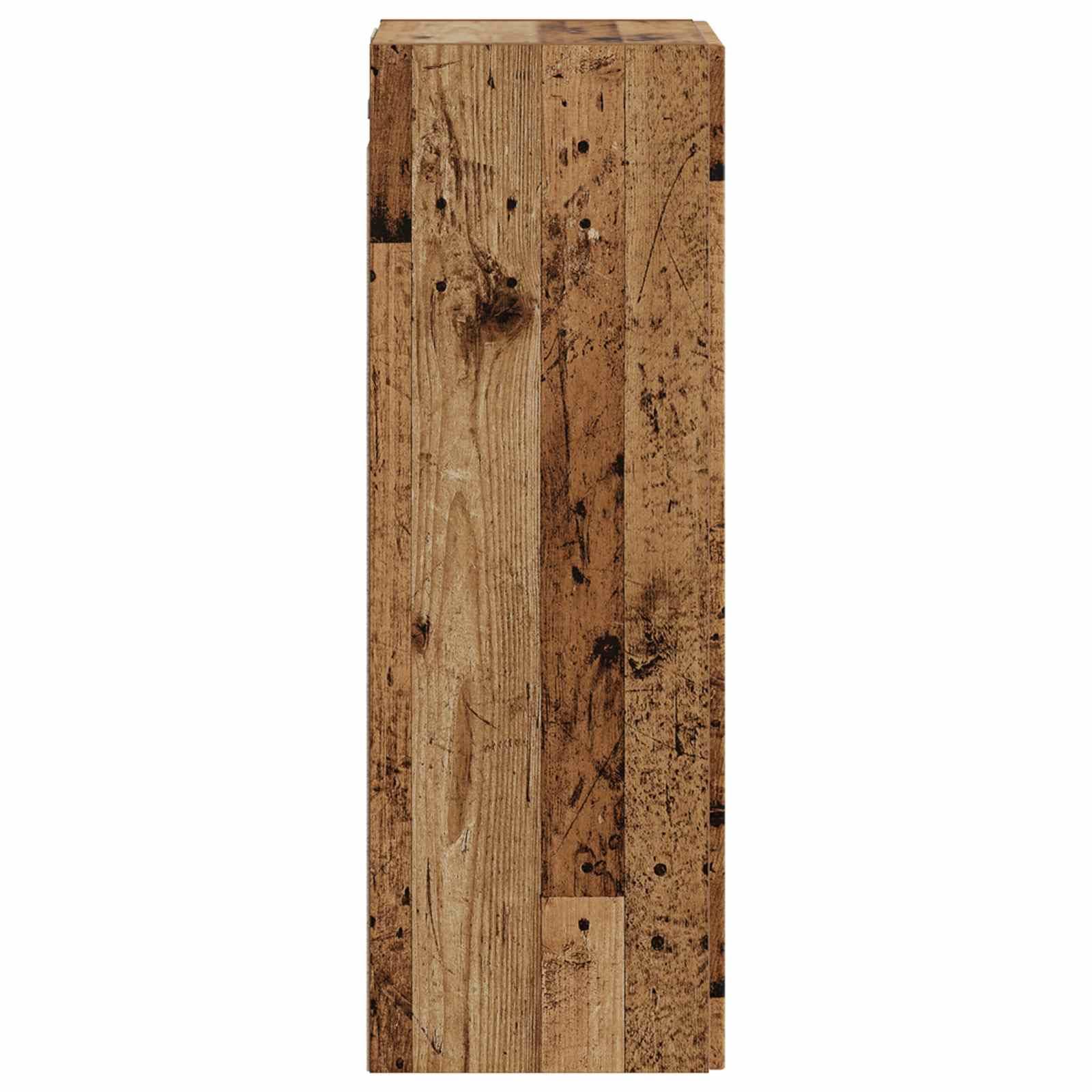 vidaXL Wandmontierter Badezimmerschrank Altholz 33 x 34,5 x 100 cm
