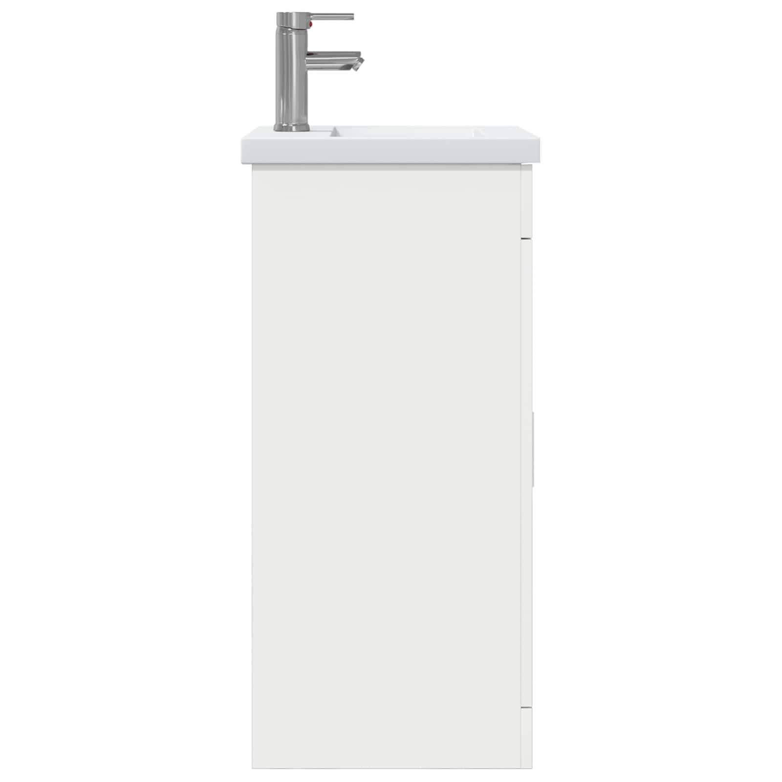 vidaXL Badezimmerschrank mit Waschbecken Weiß 42 x 40 x 84,5 cm