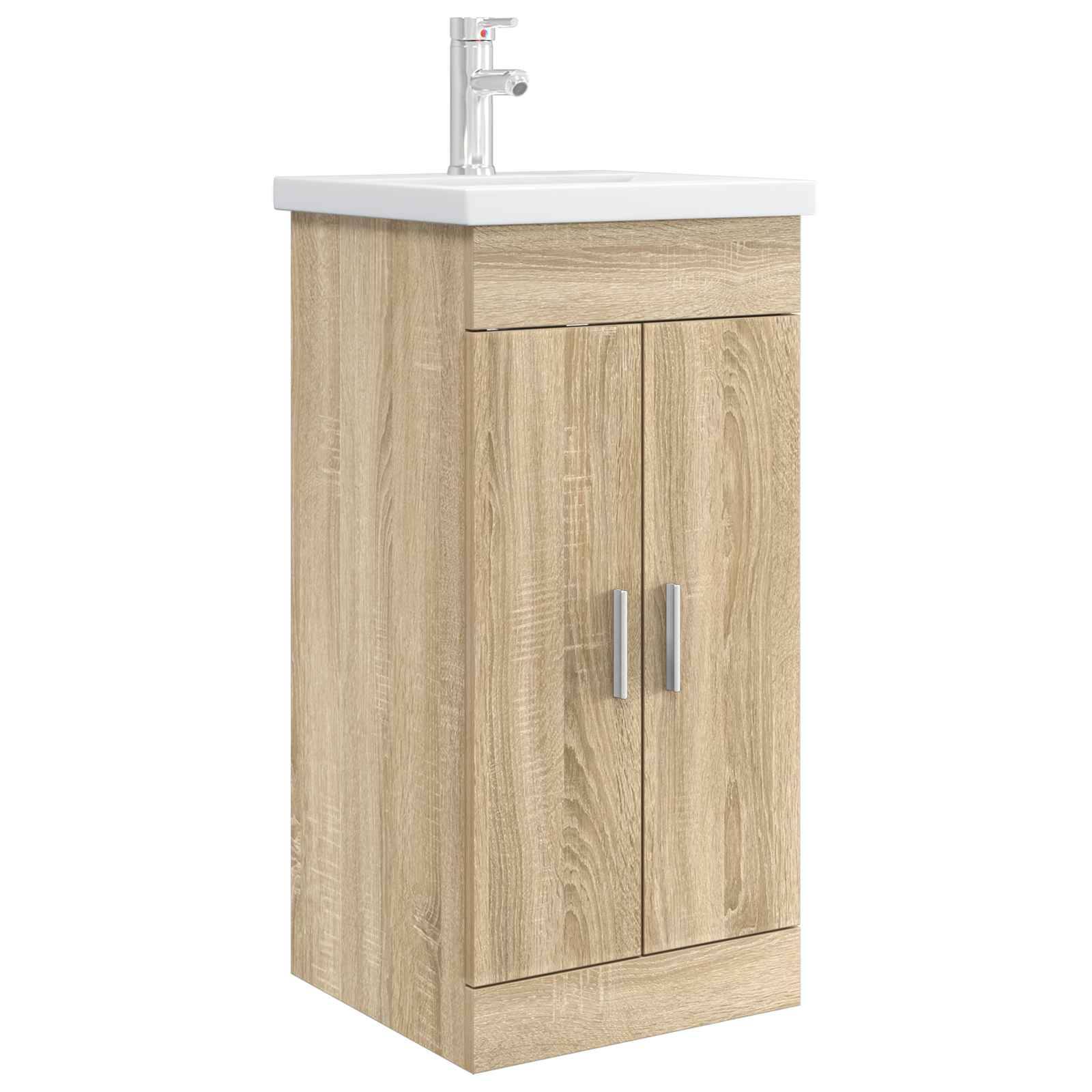vidaXL Badezimmerschrank mit Waschbecken Sonoma-Eiche