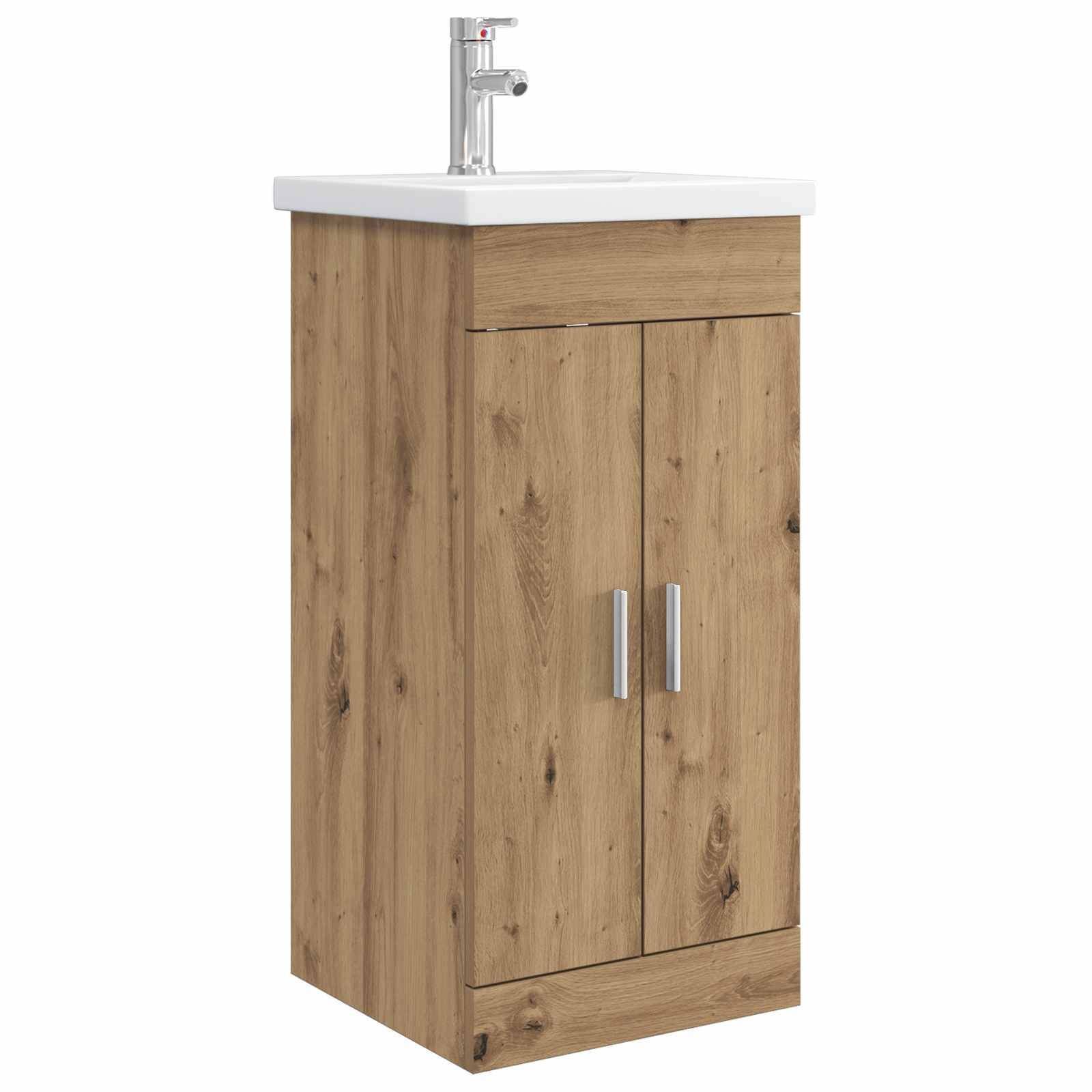vidaXL Badezimmerschrank mit Waschbecken Artisan-Eiche