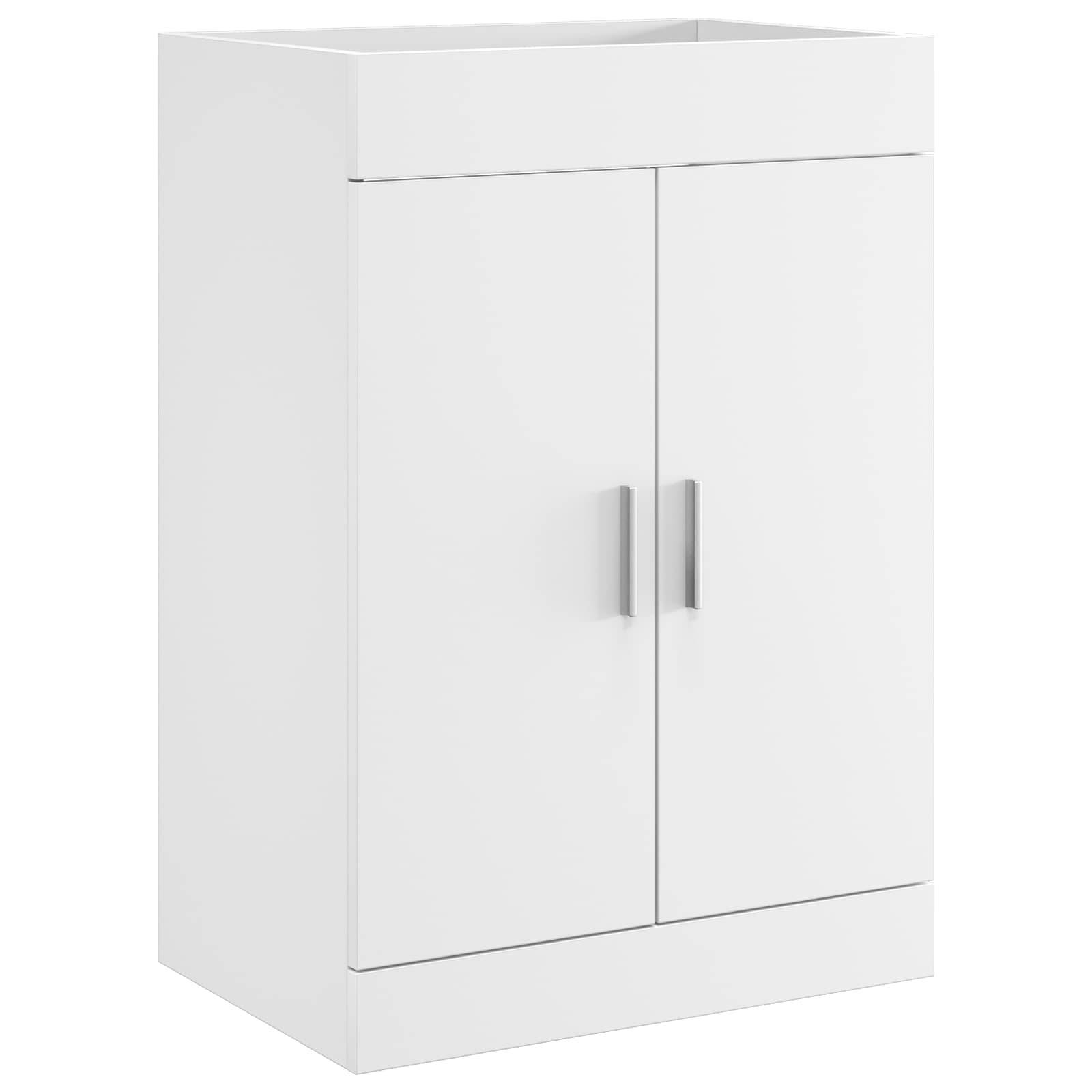 vidaXL Badezimmermöbel-Set Weiß 61 x 40 x 84,5 cm Holzwerkstoff