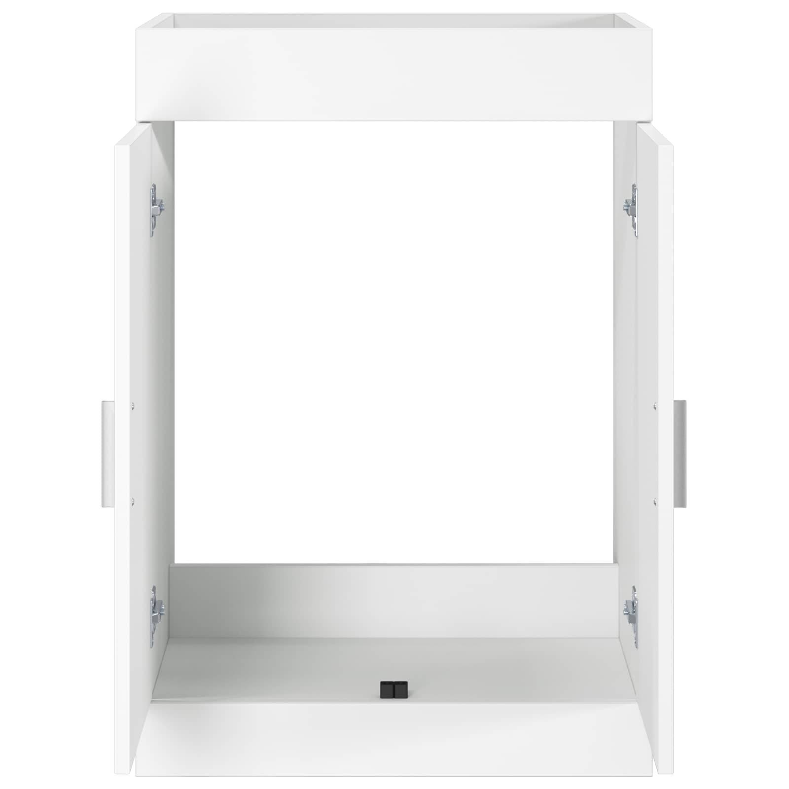 vidaXL Badunterschrank Weiß 56 x 37,5 x 81 cm Holzwerkstoff