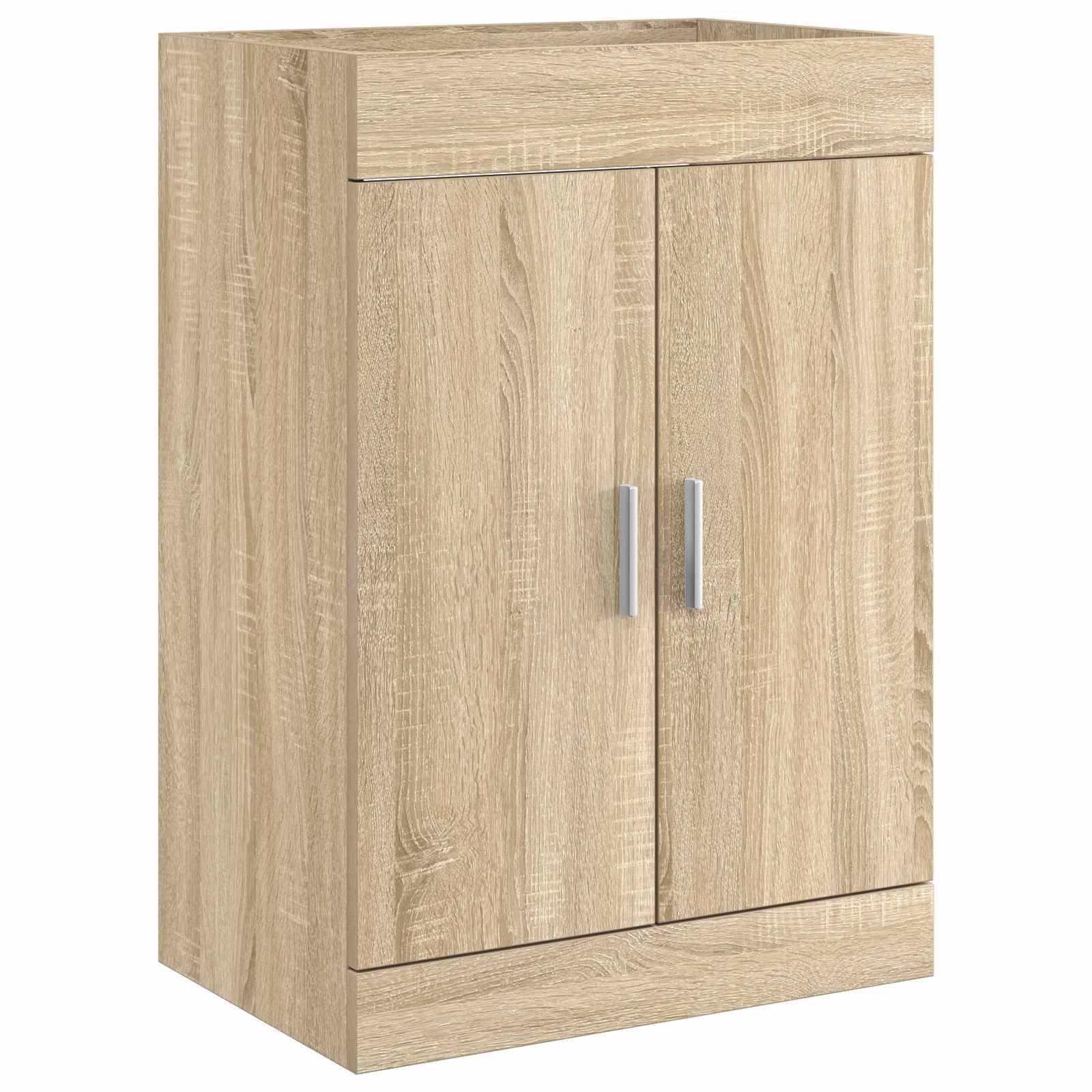 vidaXL Badunterschrank Sonoma-Eiche 56 x 37,5 x 81 cm Holzwerkstoff