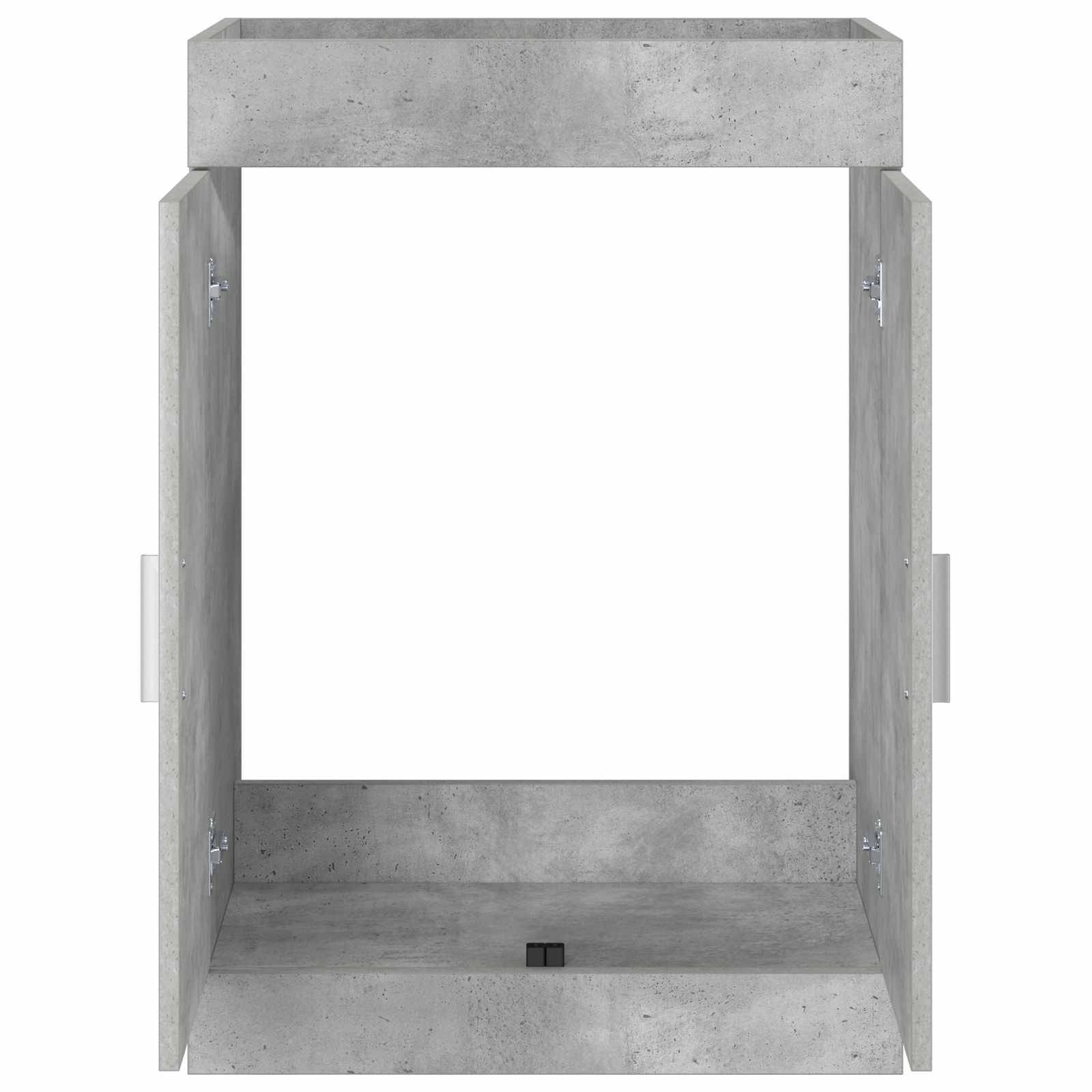 vidaXL Badunterschrank Betongrau 56 x 37,5 x 81 cm Holzwerkstoff