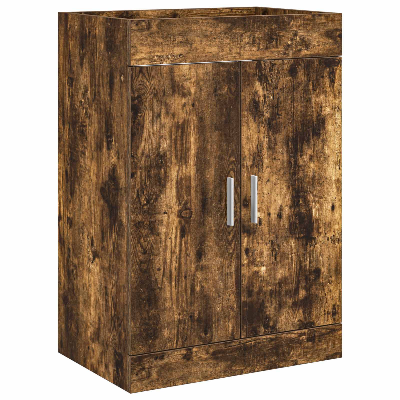 vidaXL Badezimmermöbel-Set Geräucherte Eiche 61 x 40 x 84,5 cm