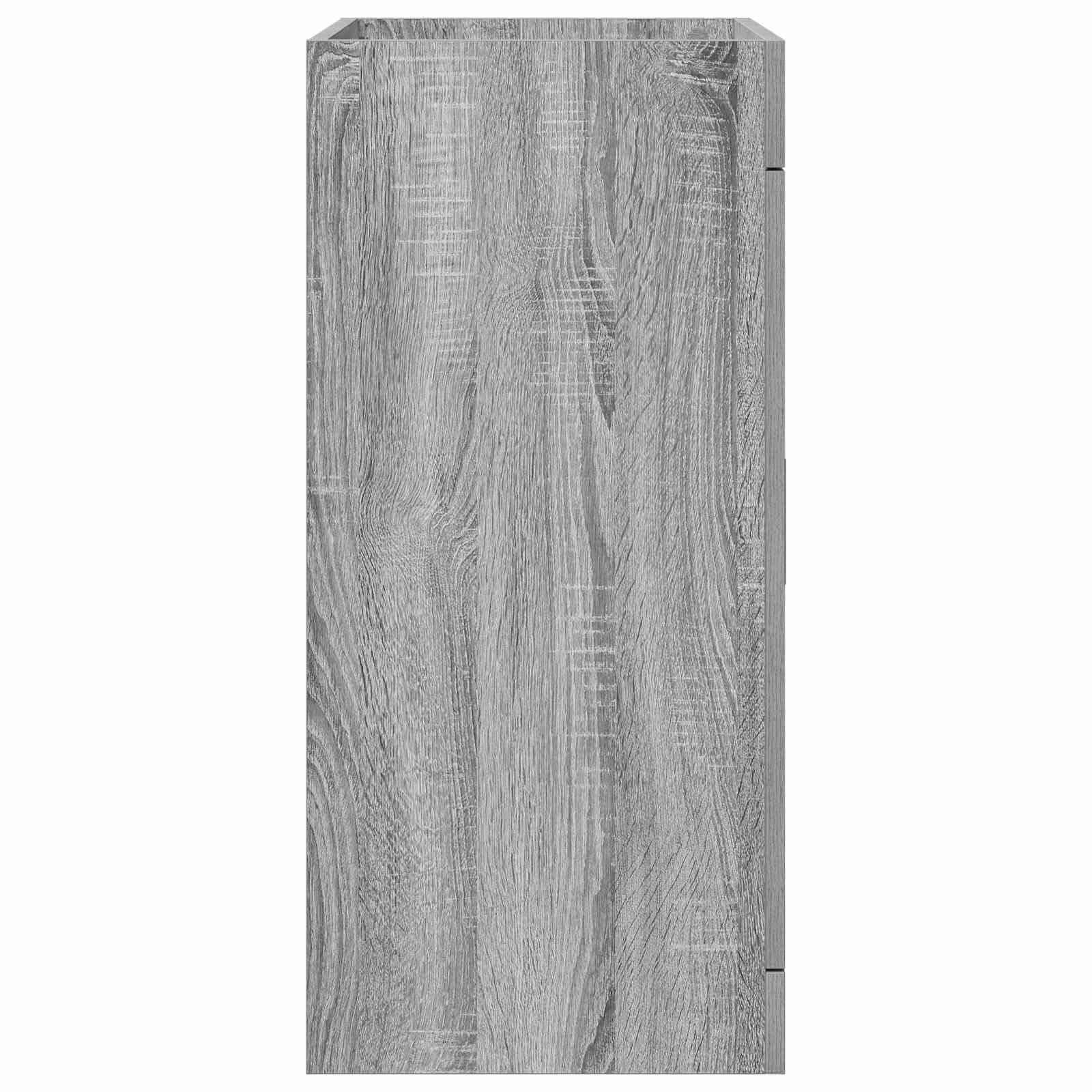 vidaXL Badunterschrank Grau Sonoma 56 x 37,5 x 81 cm Holzwerkstoff