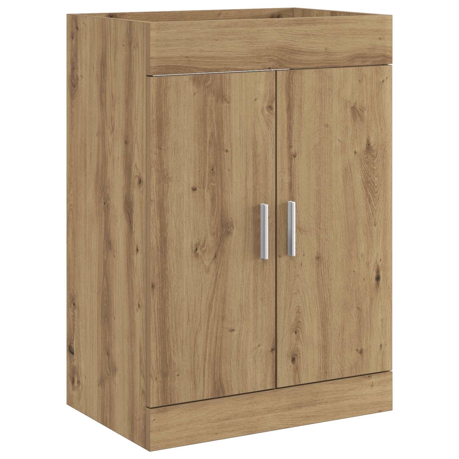 vidaXL Badezimmermöbel-Set Artisan-Eiche 61 x 40 x 84,5 cm