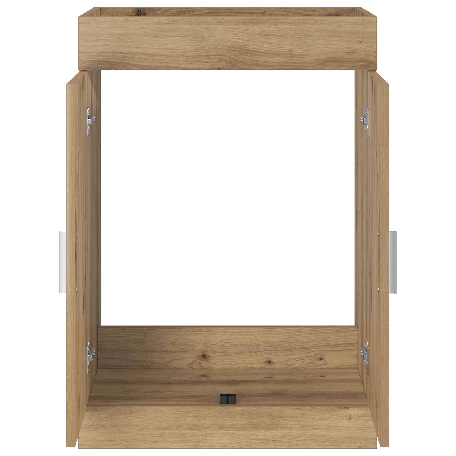 vidaXL Badunterschrank Artisan-Eiche 56 x 37,5 x 81 cm Holzwerkstoff