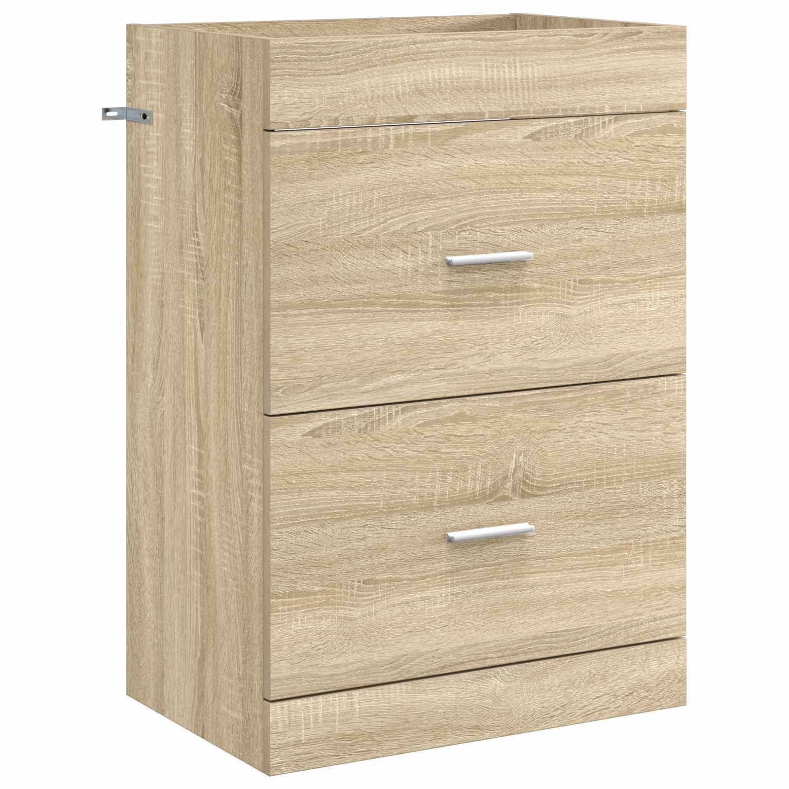 vidaXL Badunterschrank Sonoma-Eiche 56 x 37,5 x 81 cm Holzwerkstoff