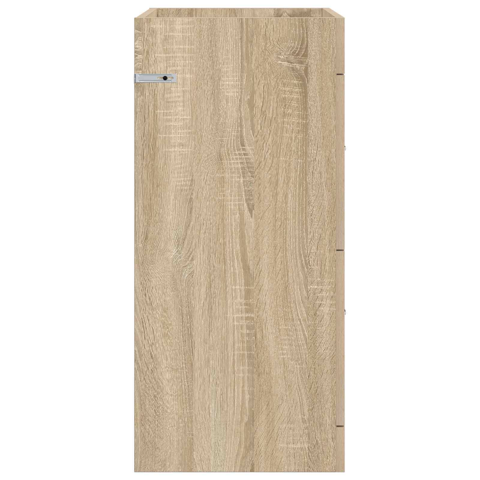 vidaXL Badunterschrank Sonoma-Eiche 56 x 37,5 x 81 cm Holzwerkstoff