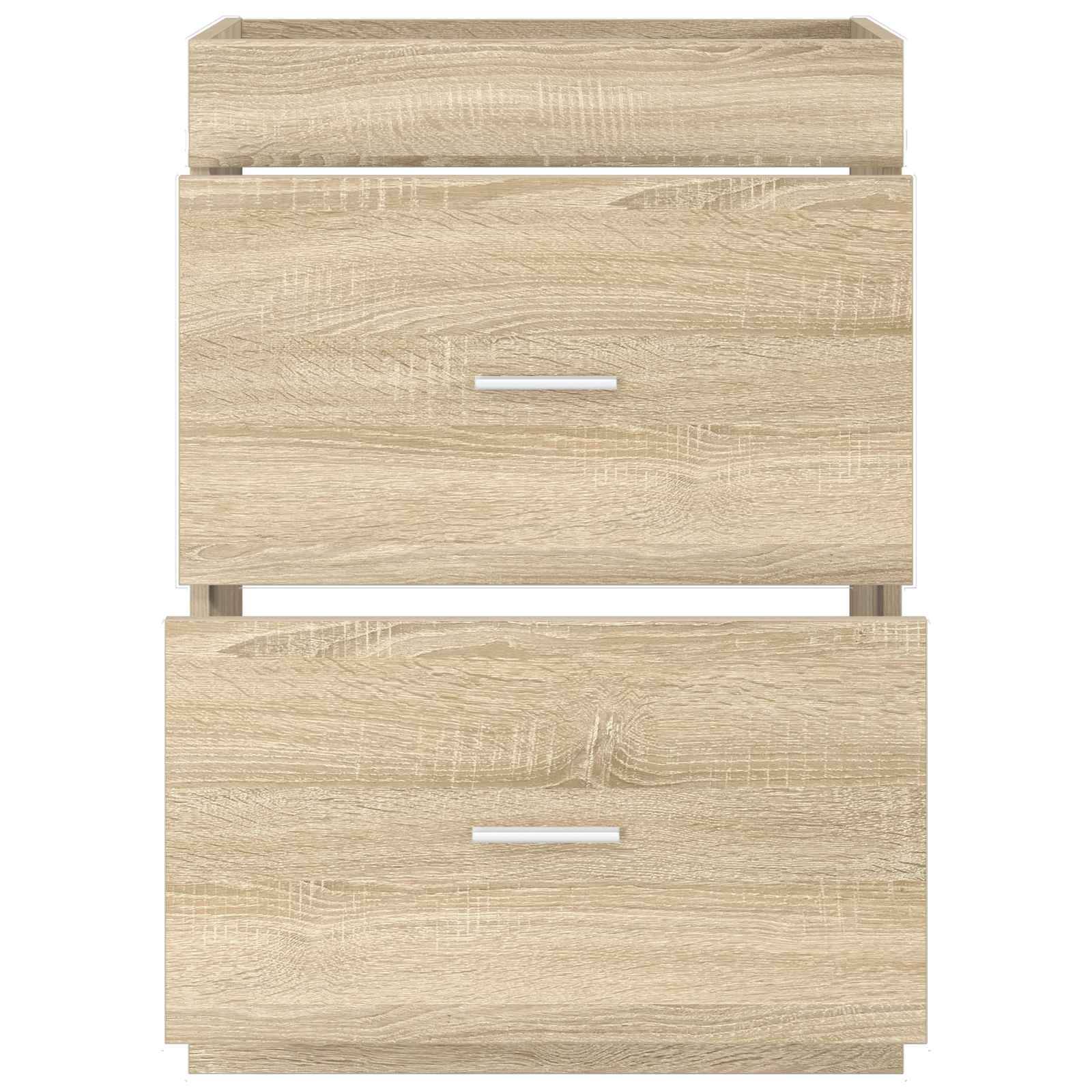 vidaXL Badunterschrank Sonoma-Eiche 56 x 37,5 x 81 cm Holzwerkstoff