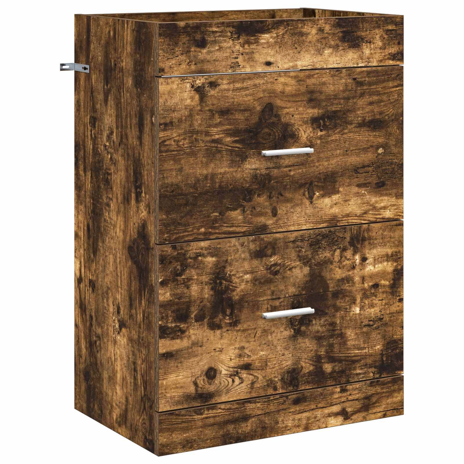 vidaXL Badunterschrank Geräucherte Eiche 56 x 37,5 x 81 cm