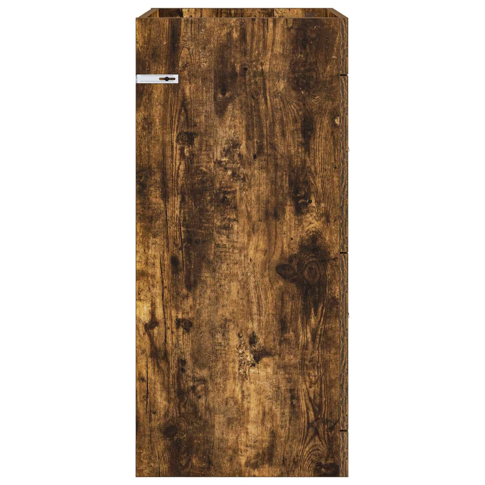 vidaXL Badunterschrank Geräucherte Eiche 56 x 37,5 x 81 cm