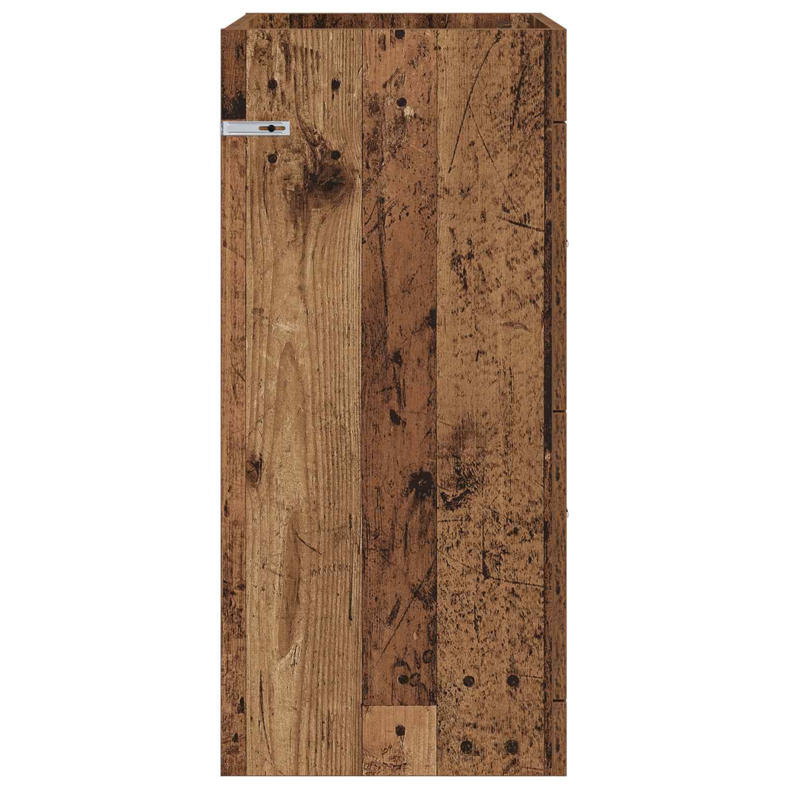 vidaXL Badunterschrank Altholz 56 x 37,5 x 81 cm Holzwerkstoff