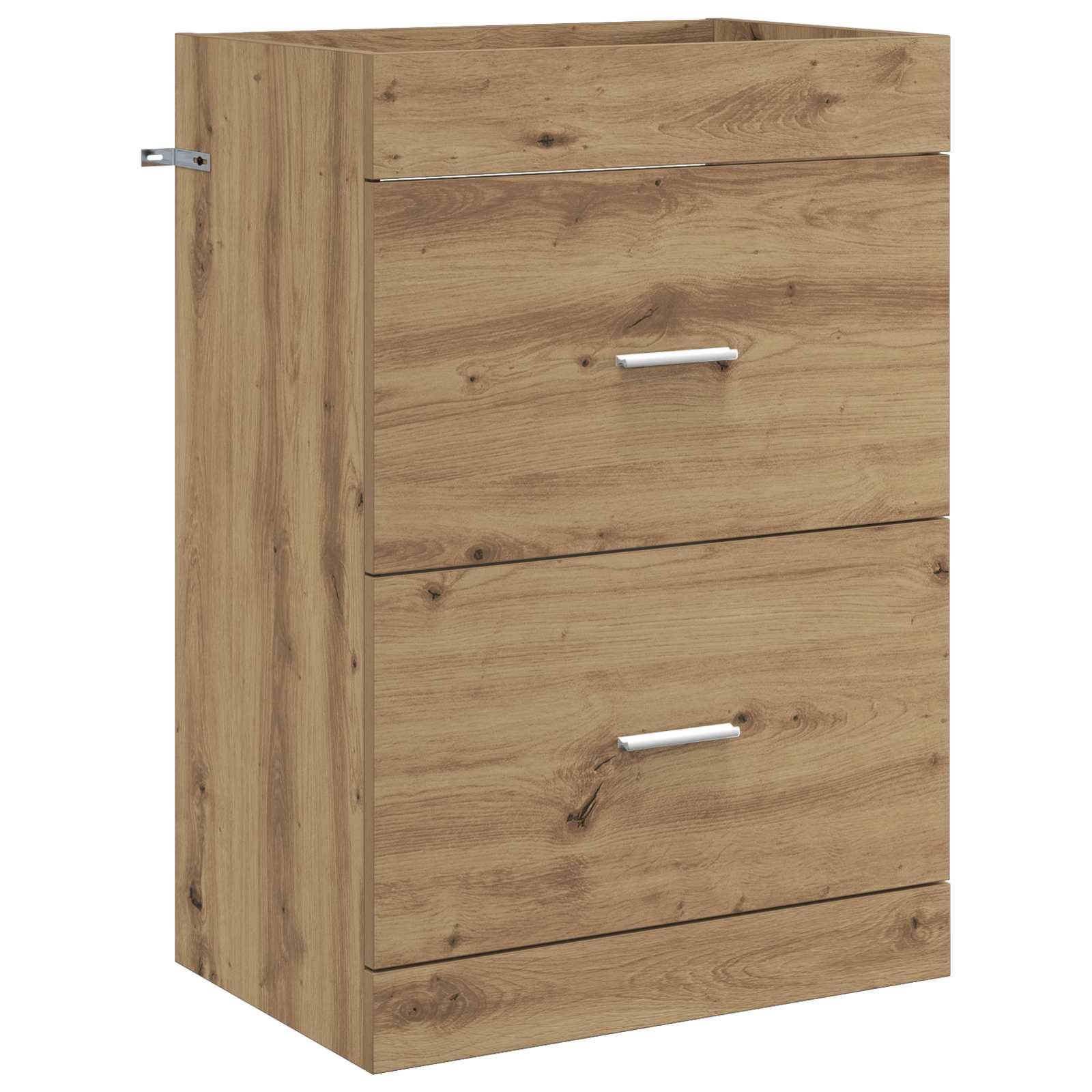vidaXL Badunterschrank Artisan-Eiche 56 x 37,5 x 81 cm Holzwerkstoff