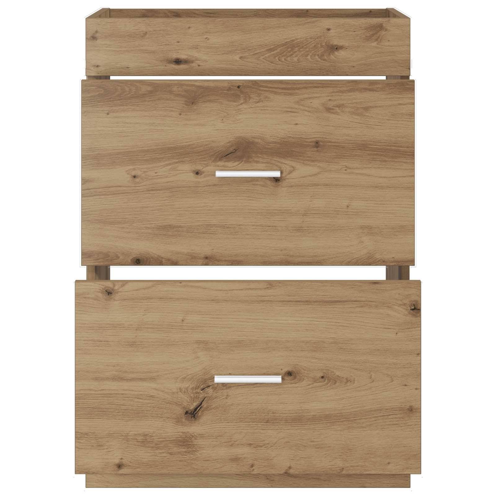 vidaXL Badunterschrank Artisan-Eiche 56 x 37,5 x 81 cm Holzwerkstoff