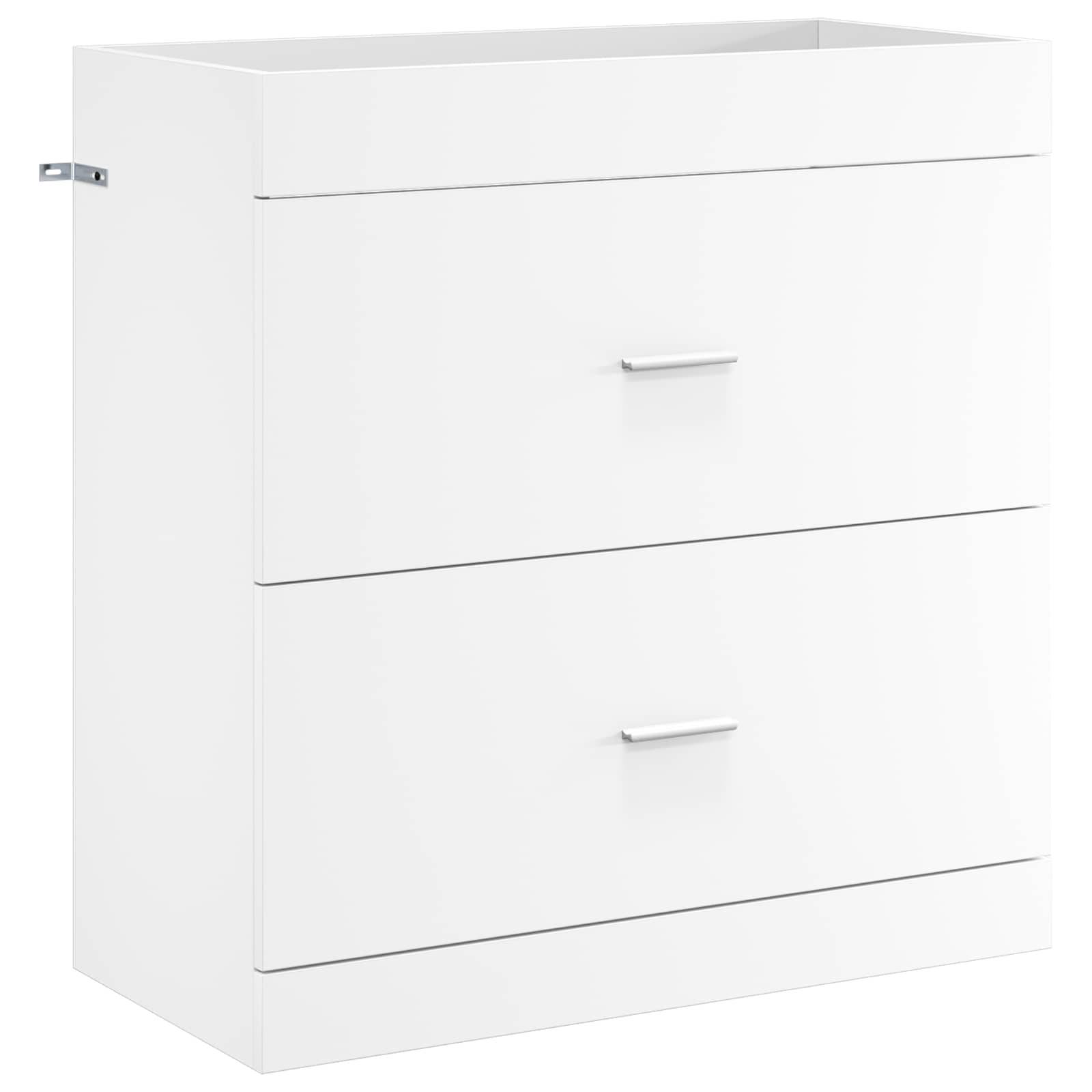 vidaXL Badezimmermöbel-Set Weiß 81 x 40 x 84,5 cm Holzwerkstoff