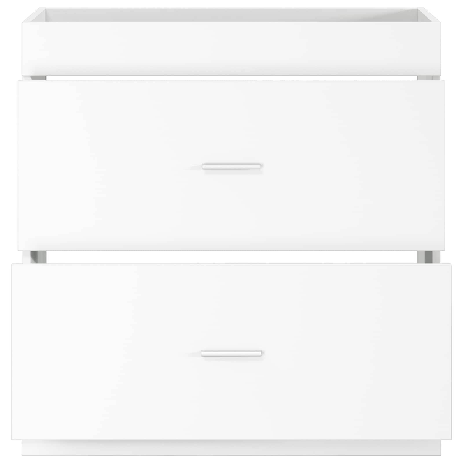 vidaXL Badunterschrank Weiß 78,5 x 37,5 x 81 cm Holzwerkstoff