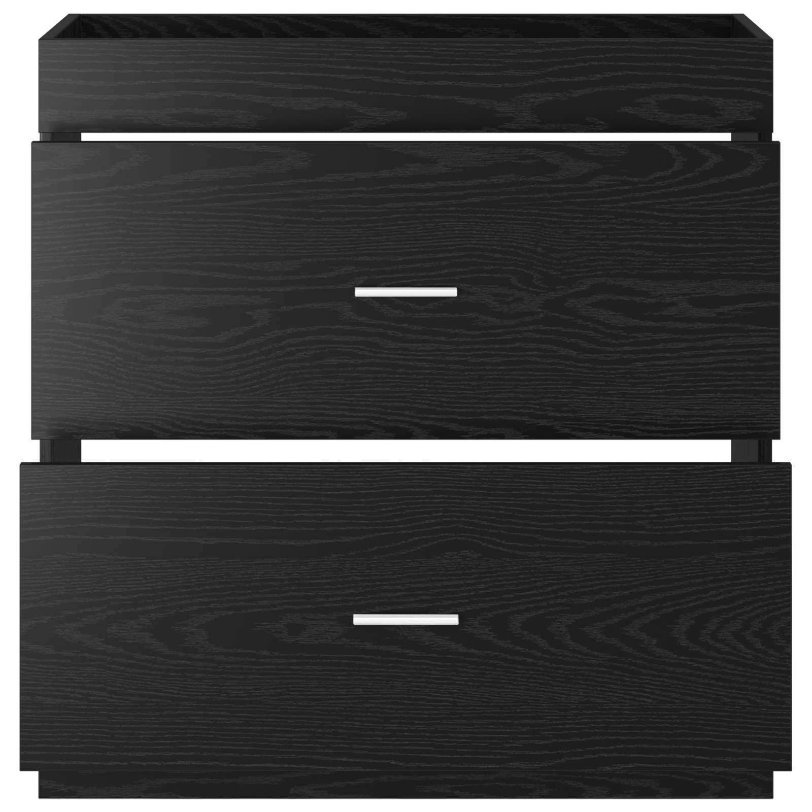 vidaXL Badunterschrank Schwarze Eiche 78,5 x 37,5 x 81 cm