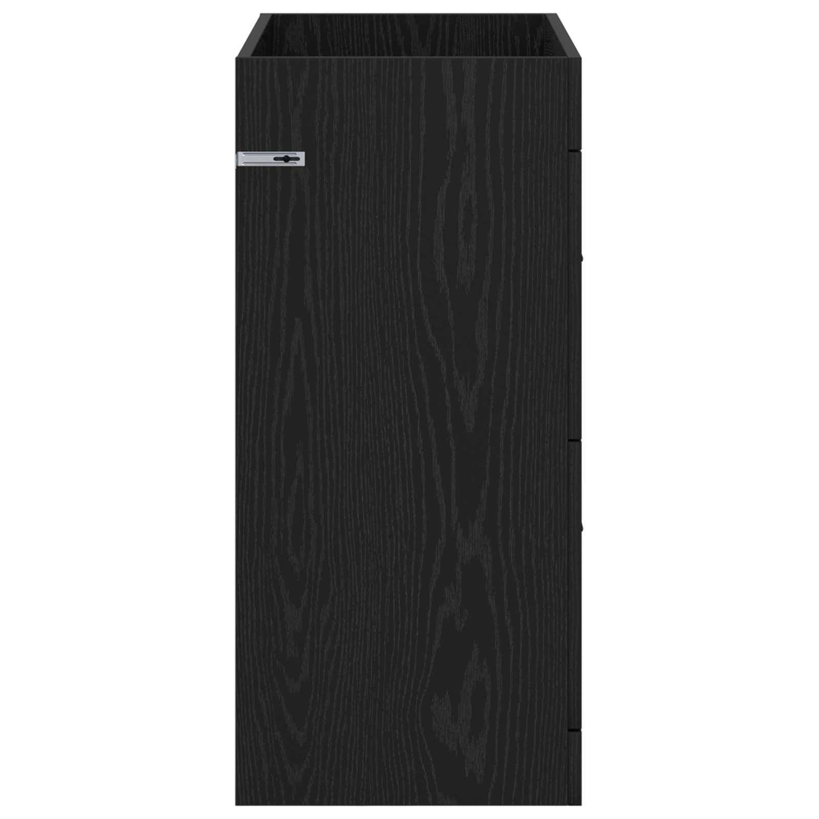 vidaXL Badunterschrank Schwarze Eiche 78,5 x 37,5 x 81 cm