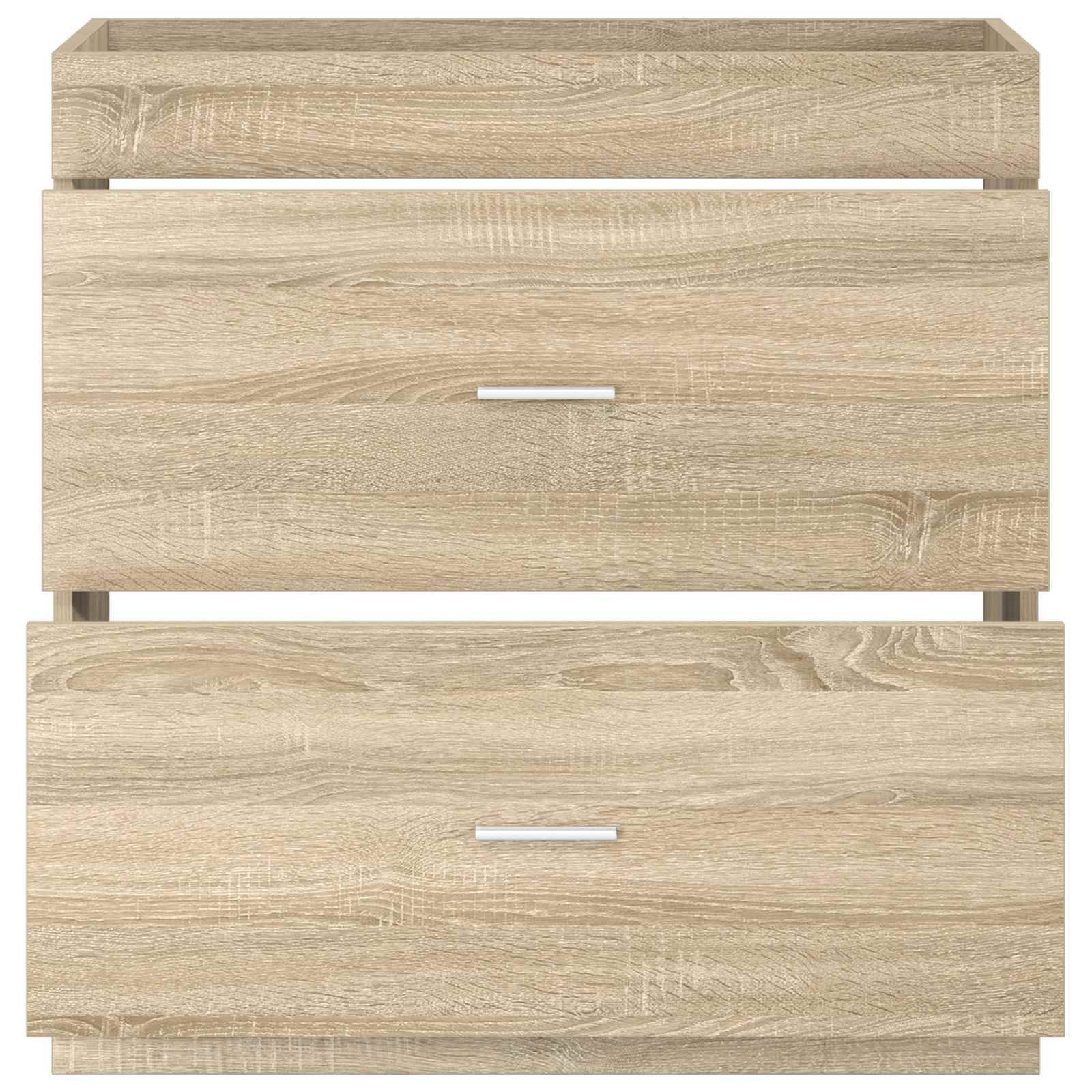 vidaXL Badunterschrank Sonoma-Eiche 78,5 x 37,5 x 81 cm Holzwerkstoff