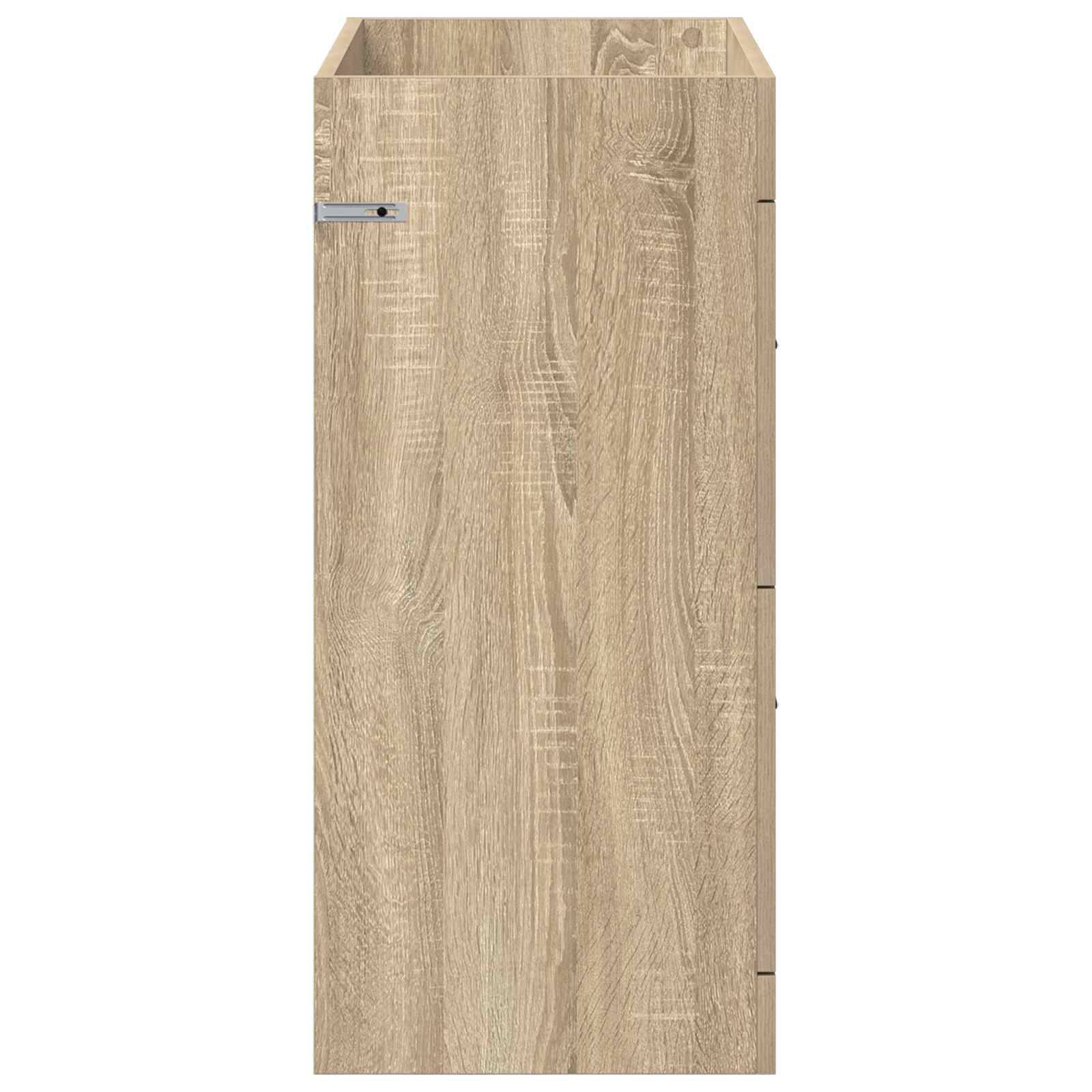 vidaXL Badunterschrank Sonoma-Eiche 78,5 x 37,5 x 81 cm Holzwerkstoff