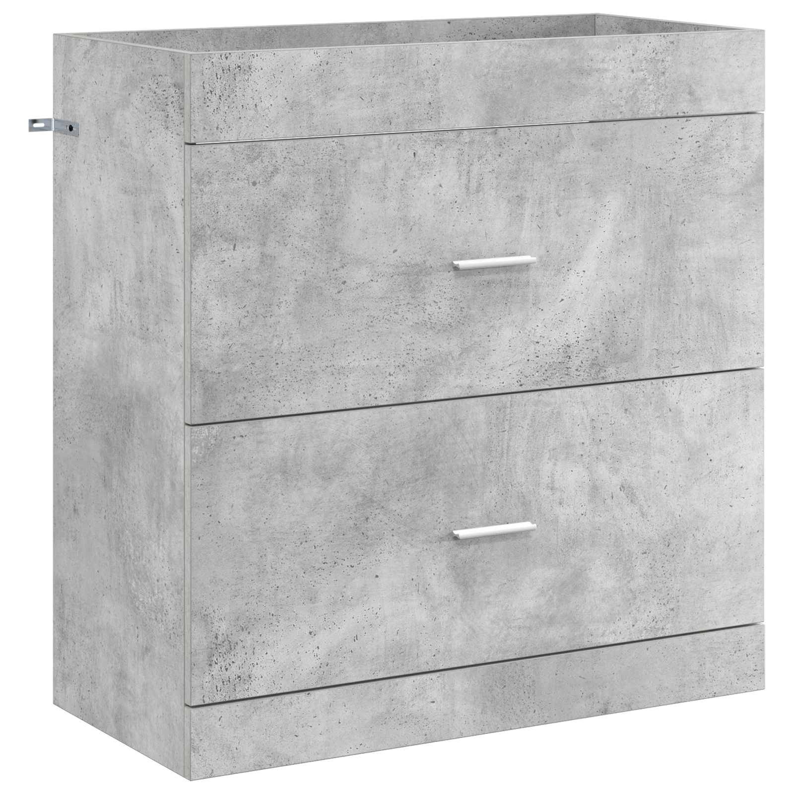 vidaXL Badunterschrank Betongrau 78,5 x 37,5 x 81 cm Holzwerkstoff
