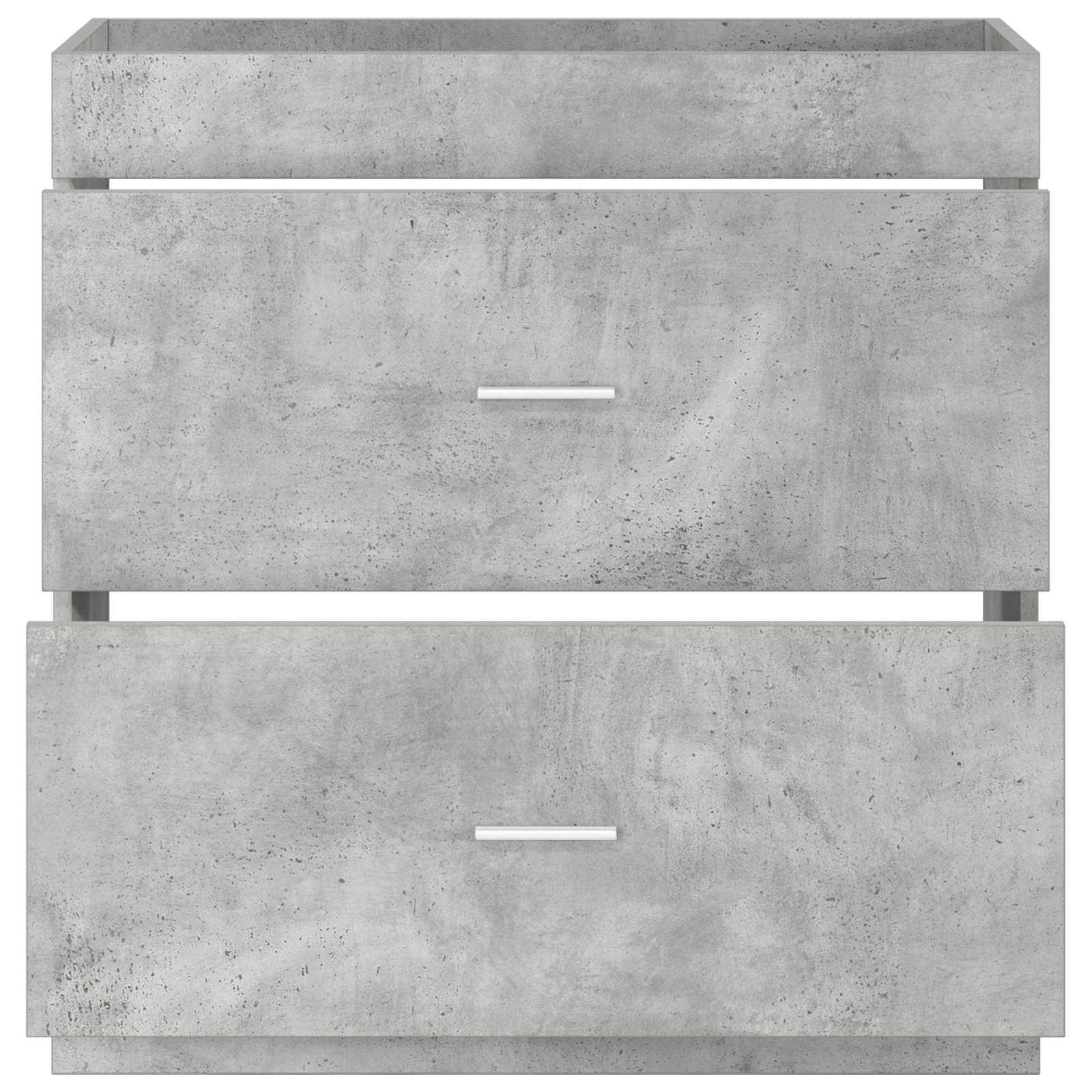 vidaXL Badunterschrank Betongrau 78,5 x 37,5 x 81 cm Holzwerkstoff