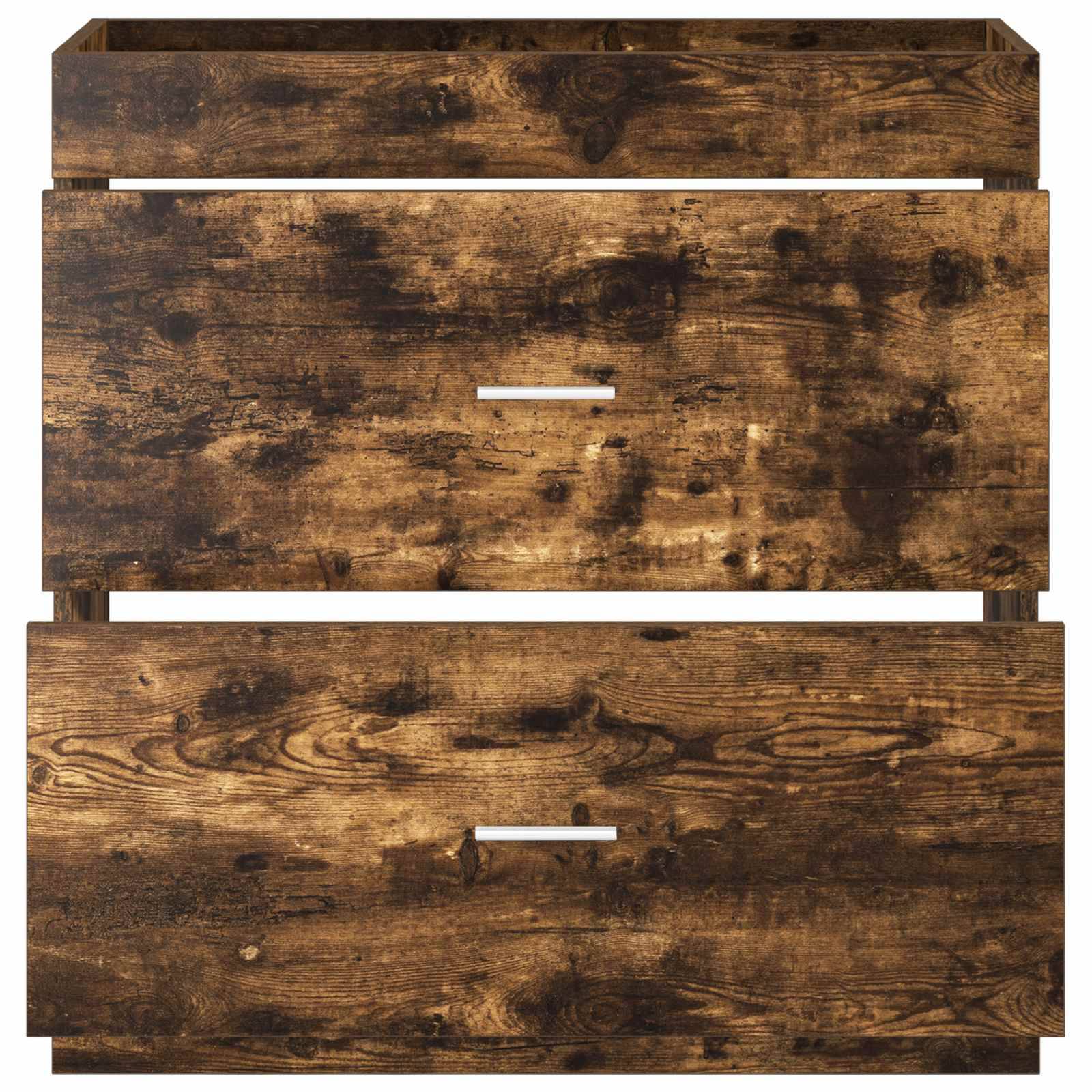 vidaXL Badunterschrank Geräucherte Eiche 78,5 x 37,5 x 81 cm